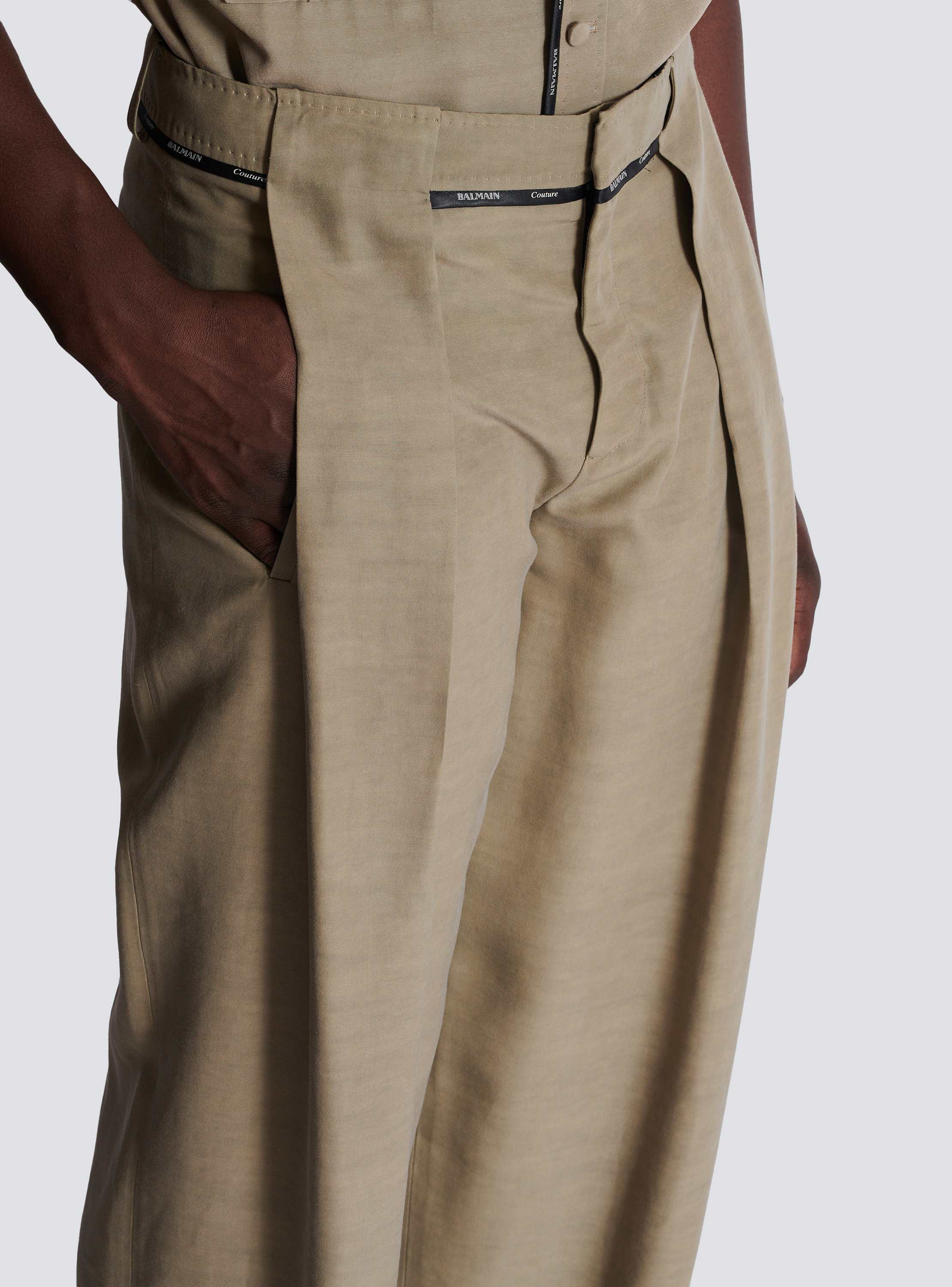 【関税込み】balmain Cupro pants Pleated cupro trousers - Men | BALMAIN