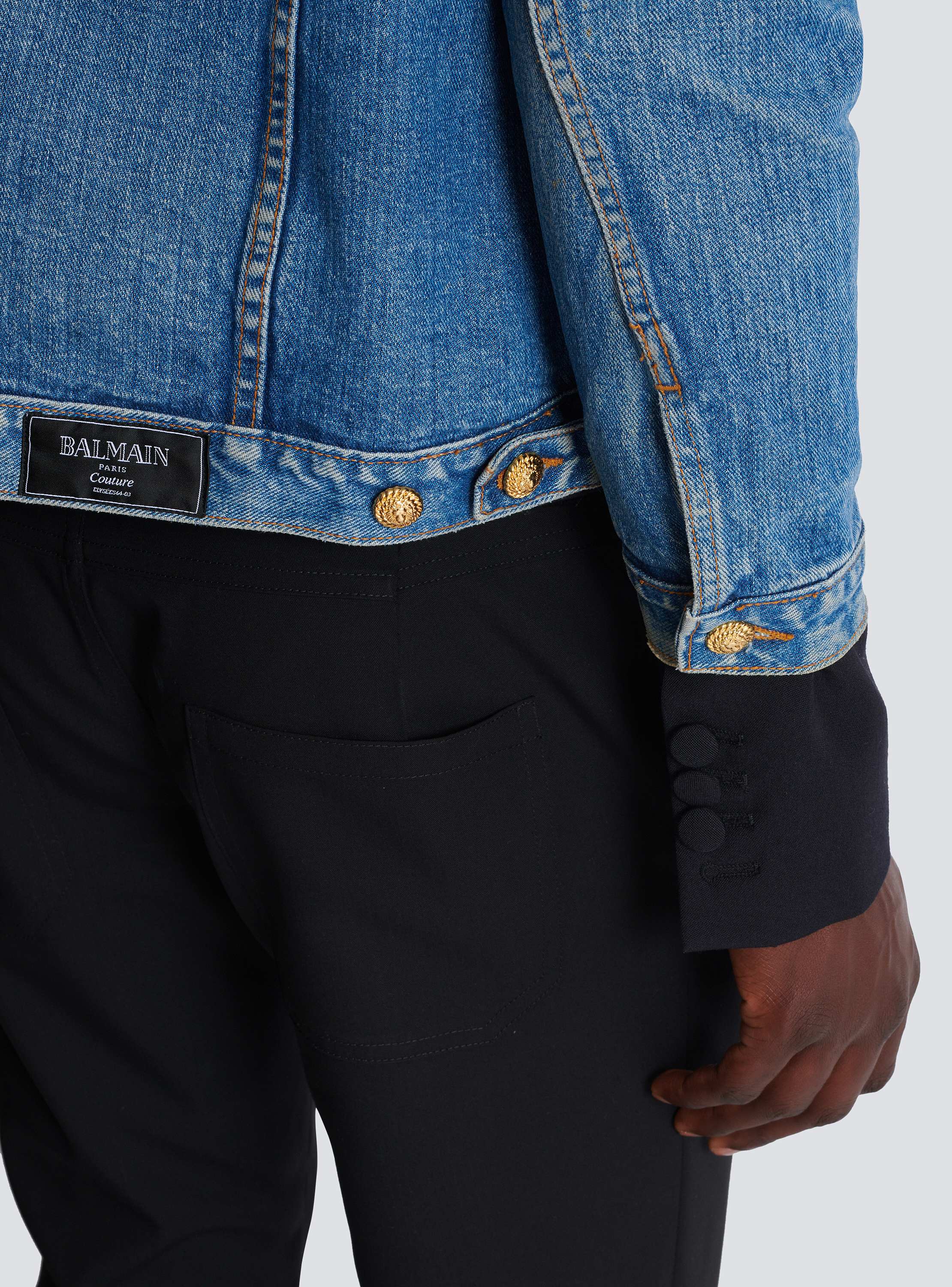 商品画像：BALMAIN REAL REATHER SHORT JACKET Y2K ジャケット・アウター 4