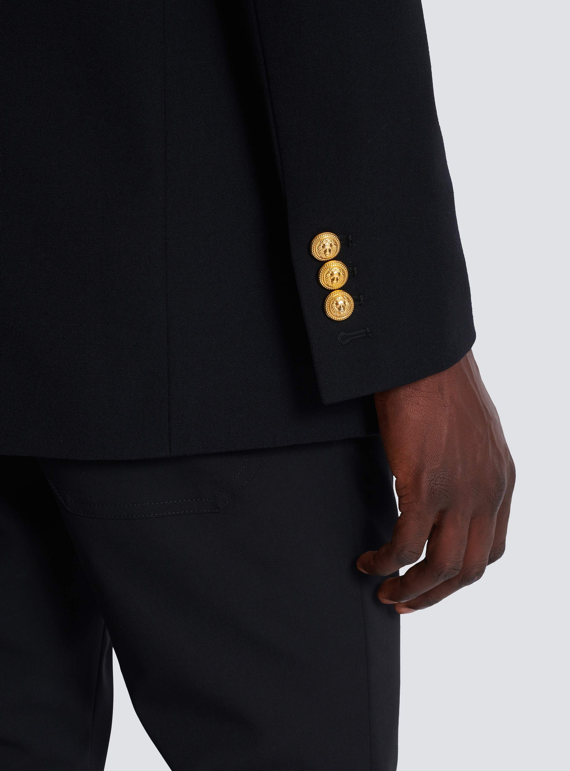 Grain de poudre jacket with satin lapels - Men | BALMAIN