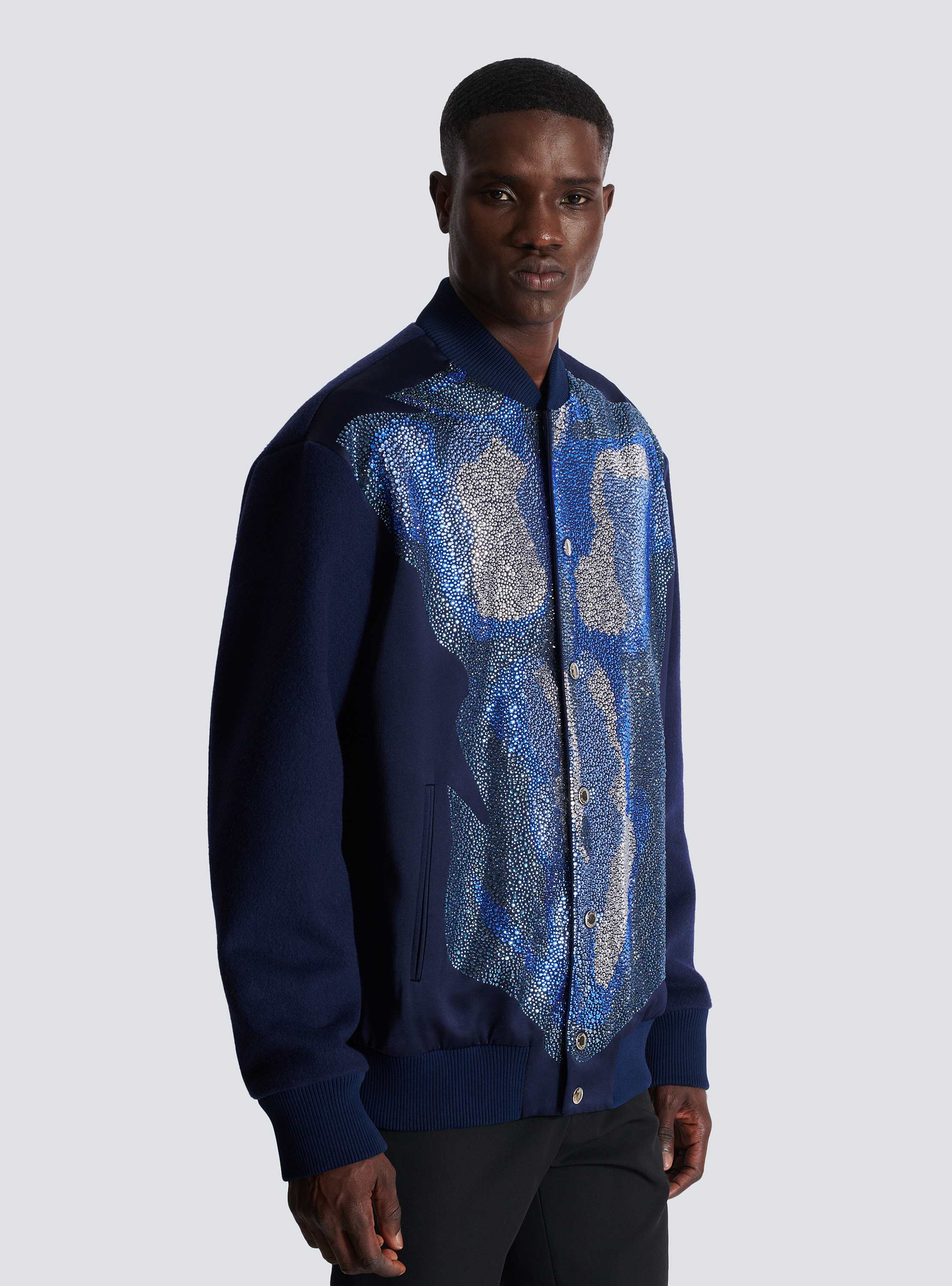 ジャケット Balmain Jackets Printed Earth and Stars bomber jacket - Men | BALMAIN