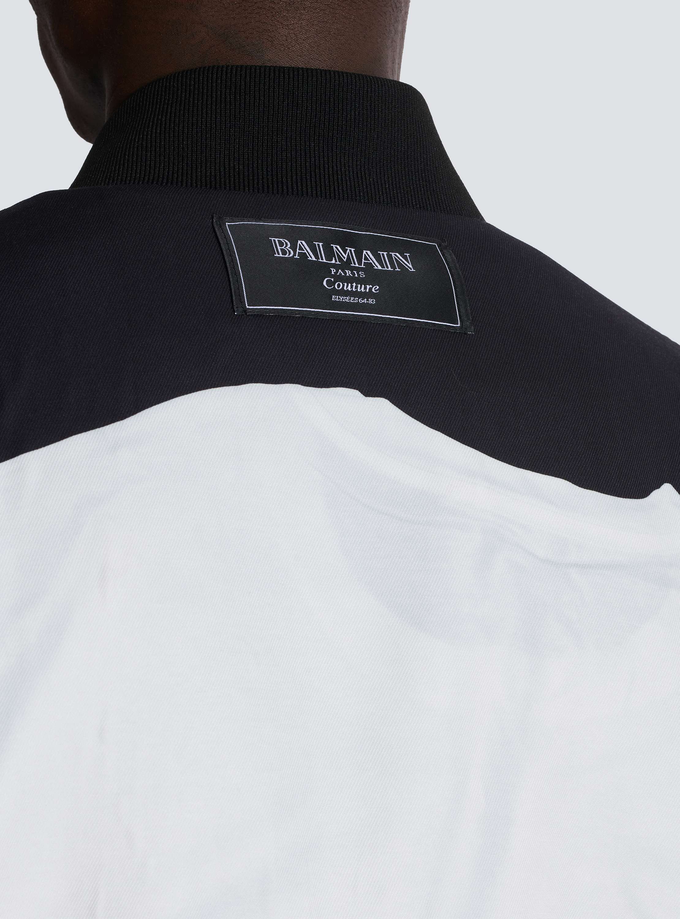 Bomber jacket with T-shirt print