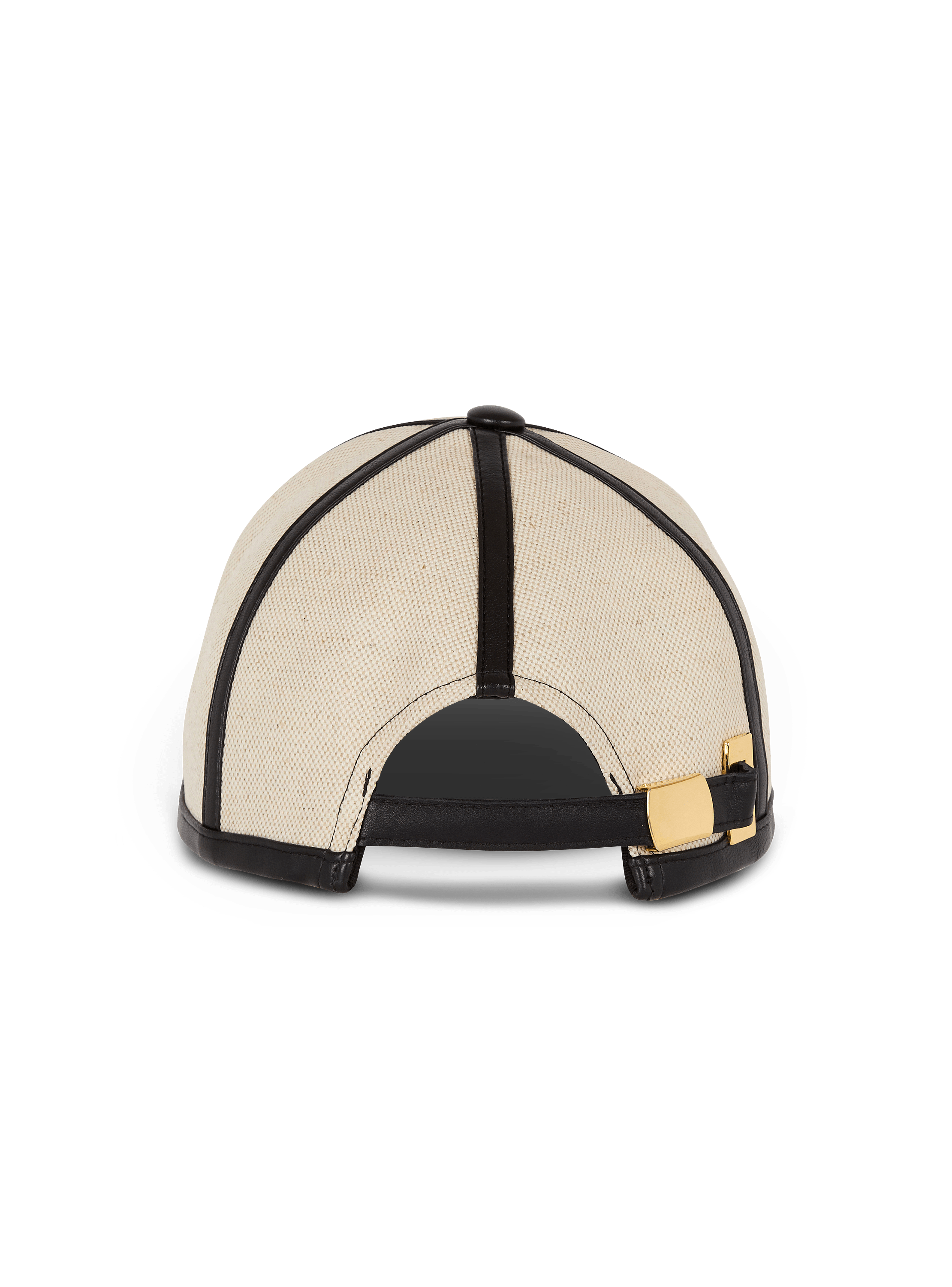 Canvas cap with Balmain Couture label