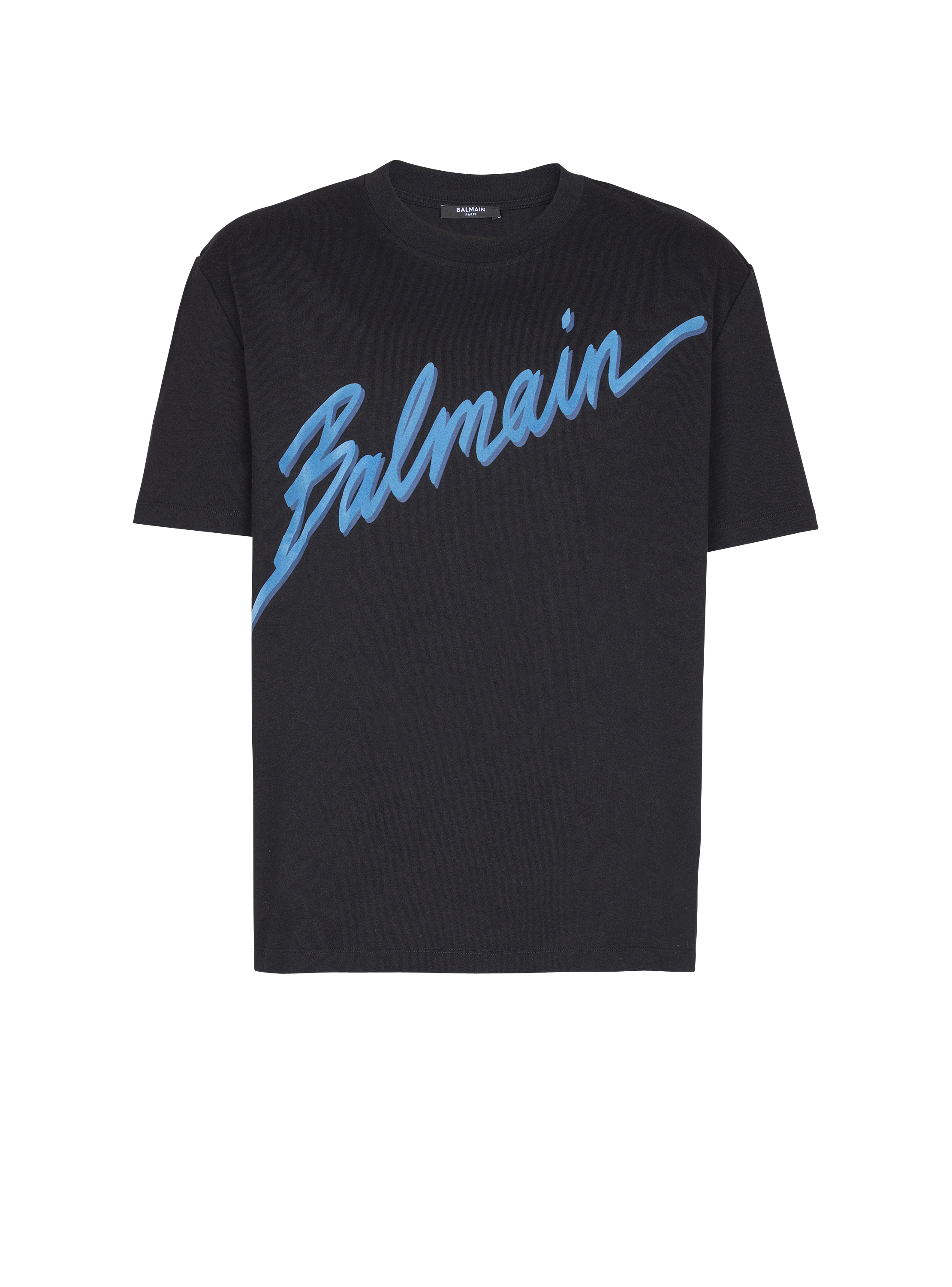 Balmain Lettre flocked T-shirt