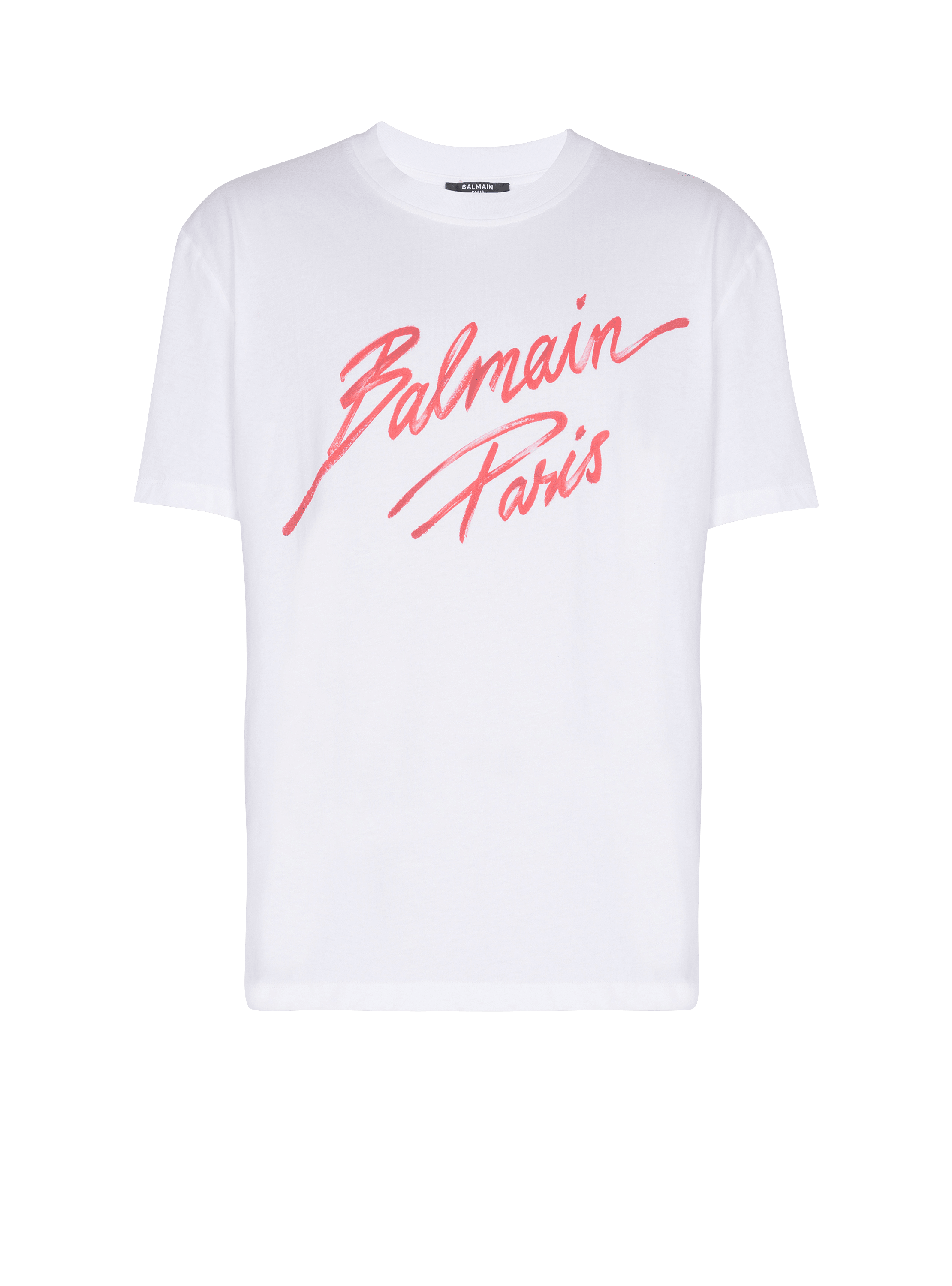 T-shirt with Balmain Lipstick print