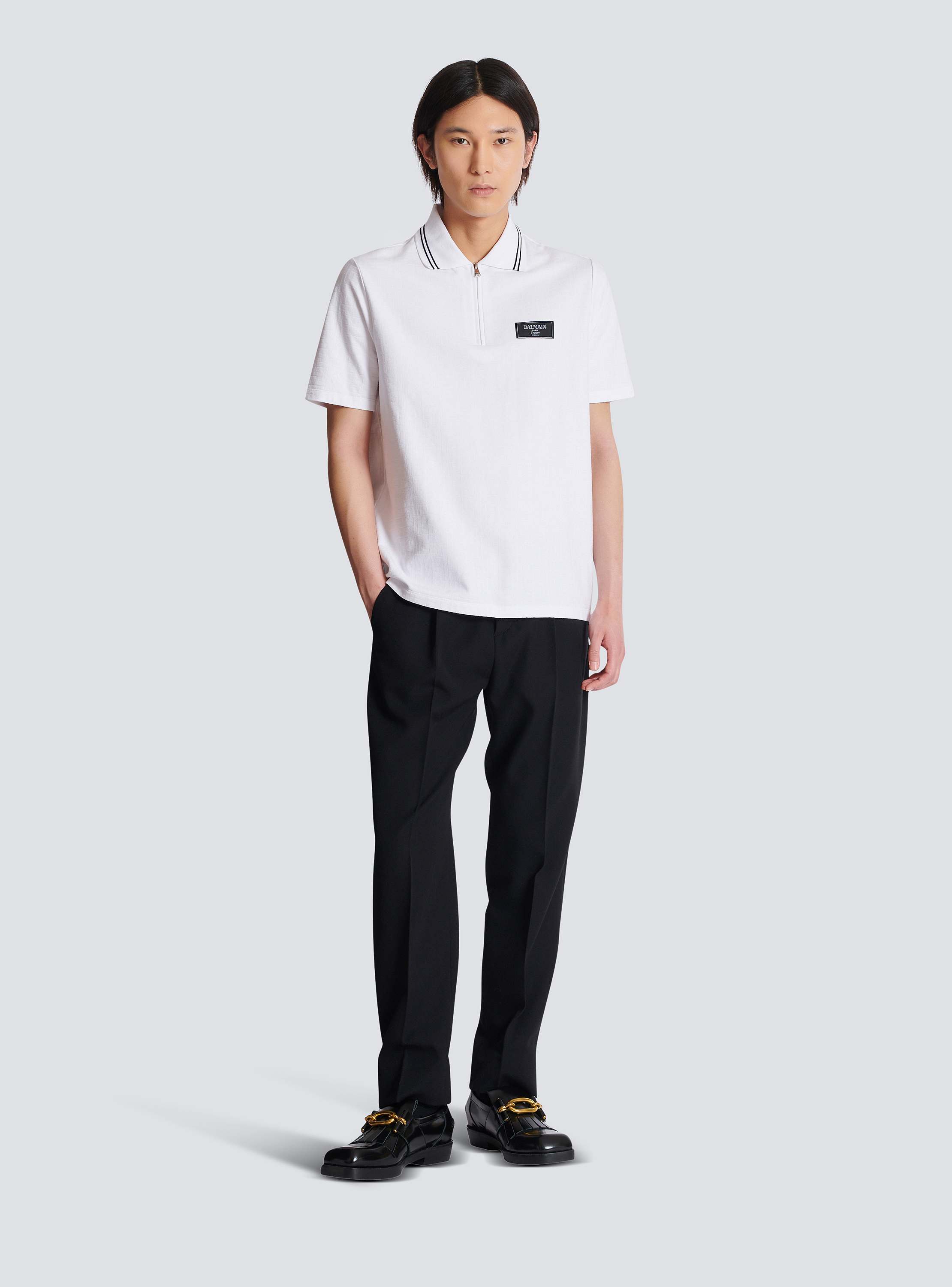 Balmain EH1EF000BC910FA 関税送料込 T-shirt with Balmain Couture label white white - Men | BALMAIN