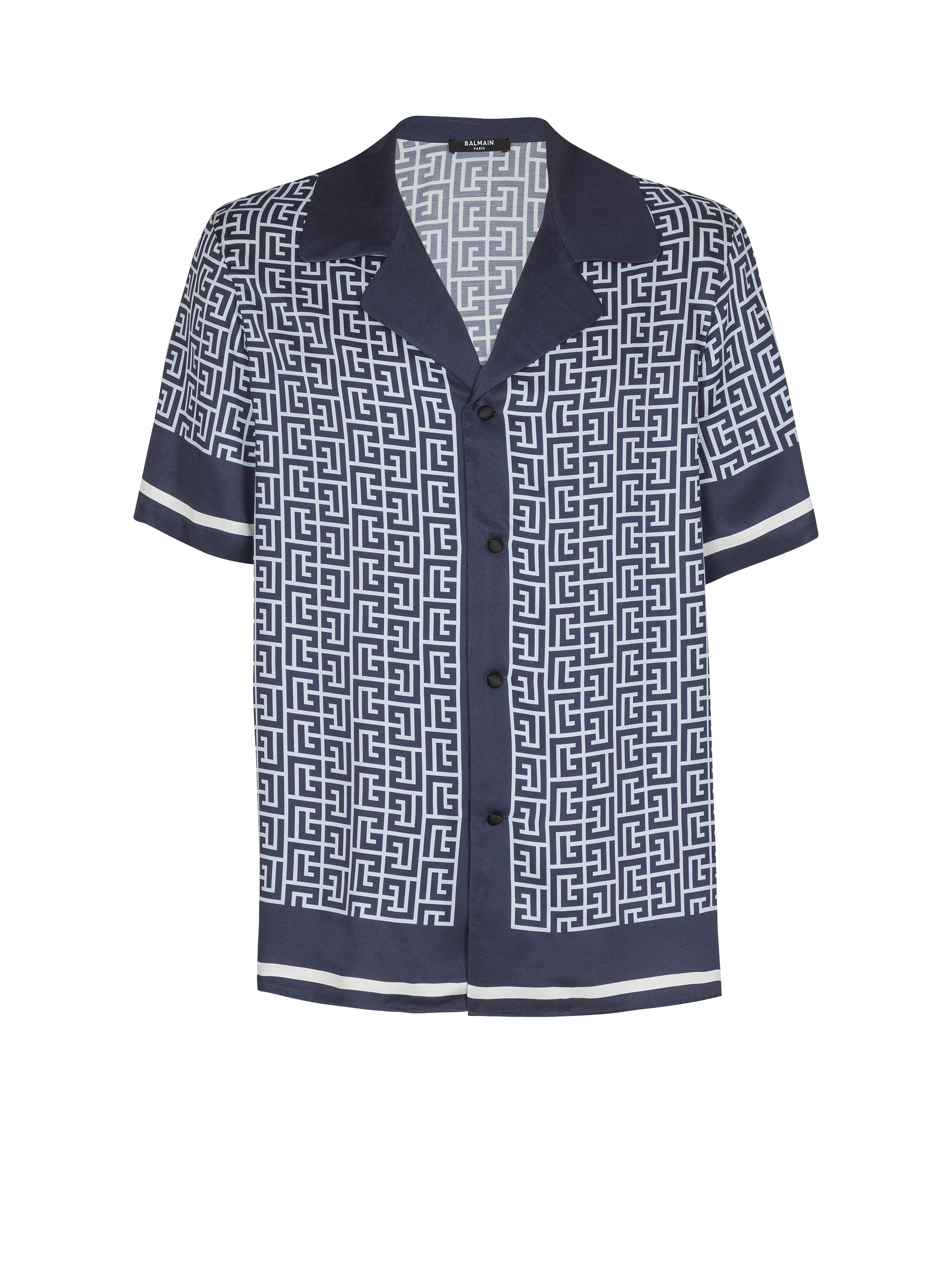 Monogrammed pyjama shirt