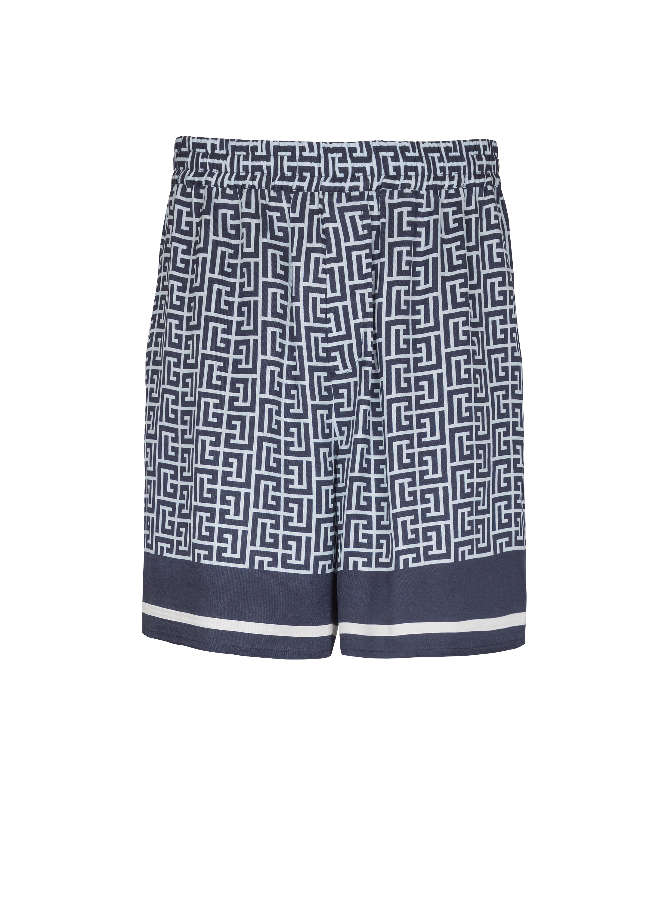 Flowing monogrammed shorts