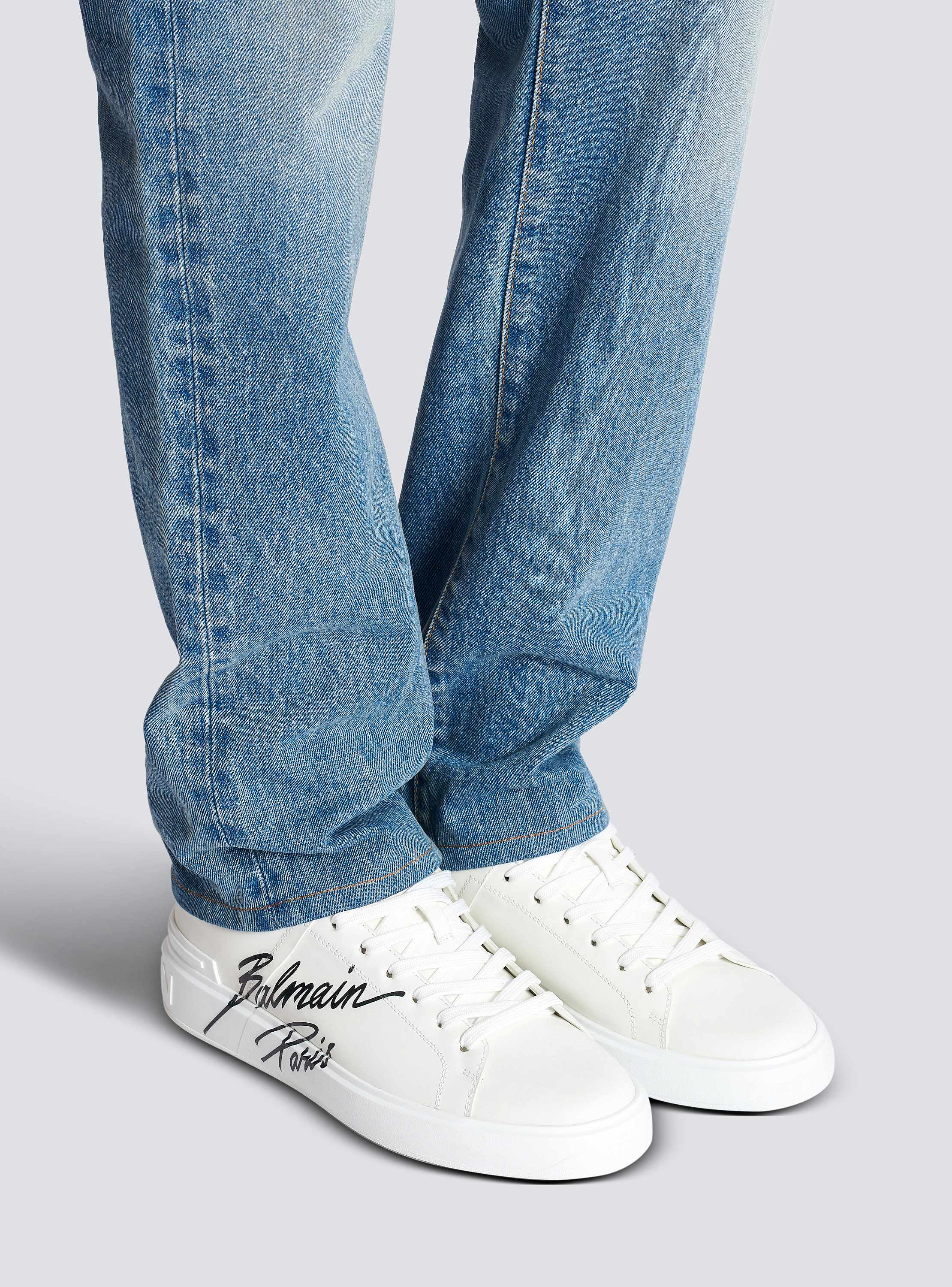 【関税込み】balmain B-COURT' SNEAKERS B-Court trainers in calfskin - Women | BALMAIN