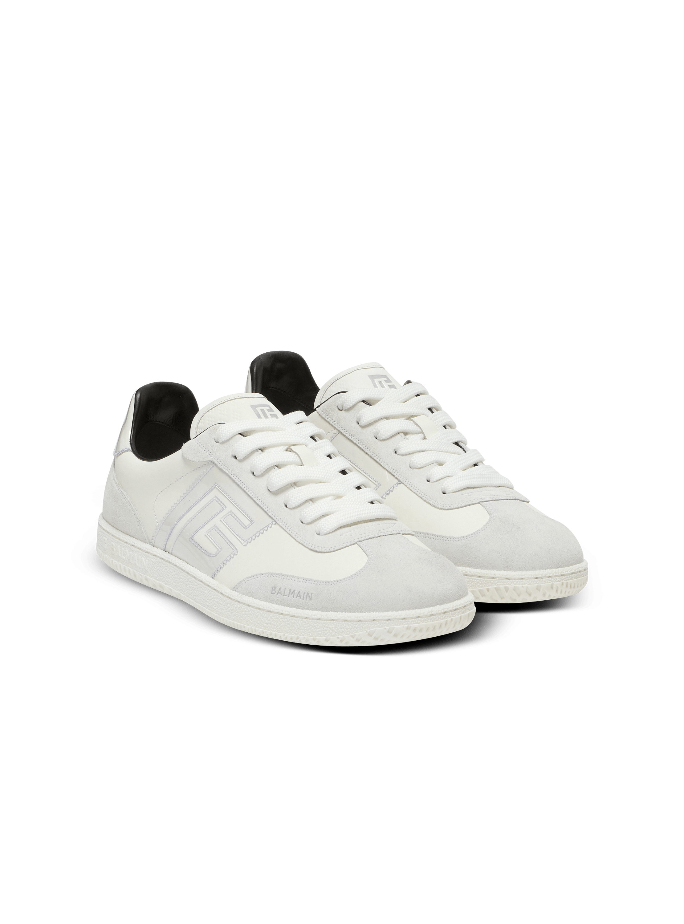 Suede Balmain Swan trainers - Men | BALMAIN
