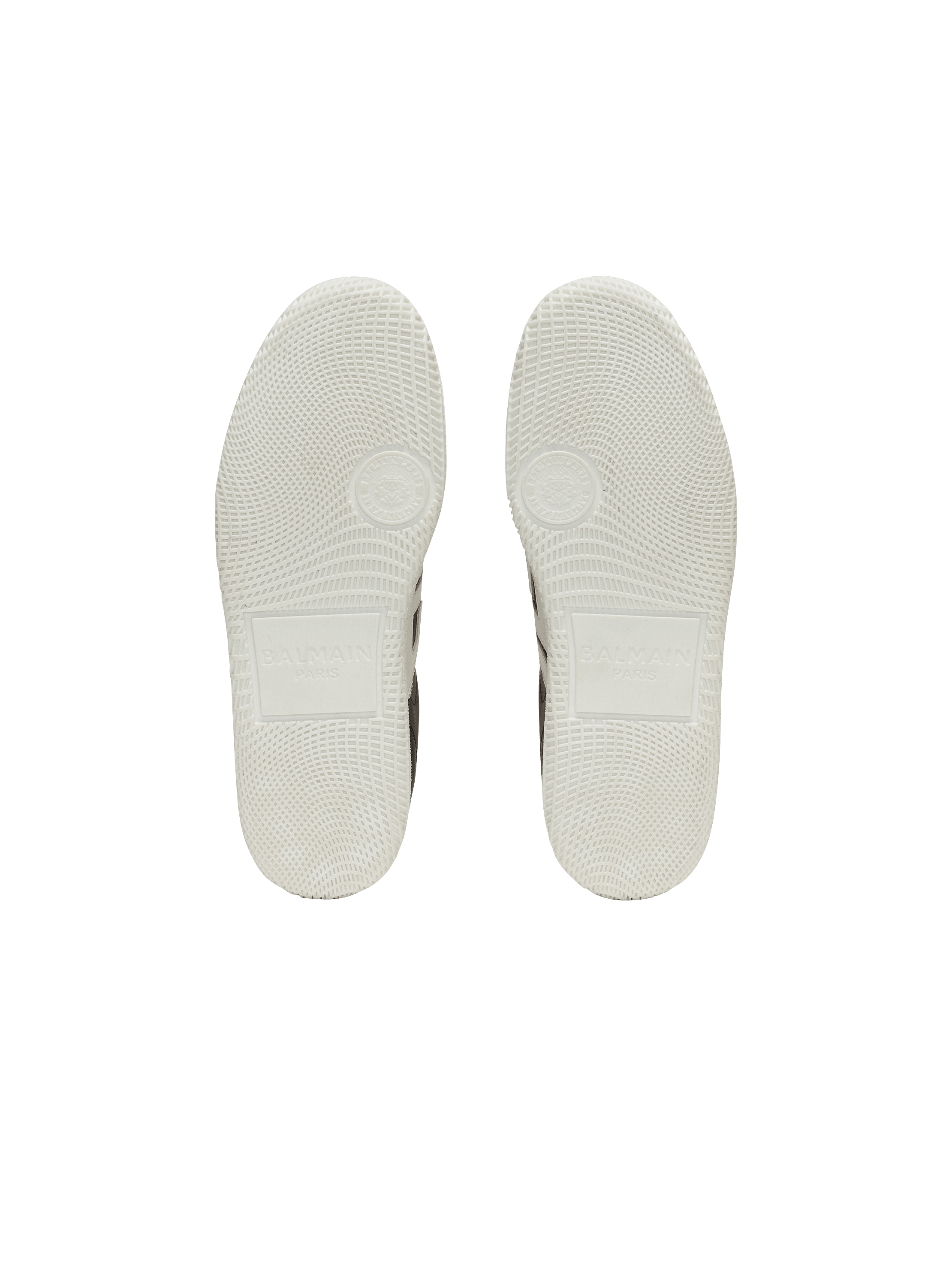 Calfskin Balmain Swan trainers - Men | BALMAIN