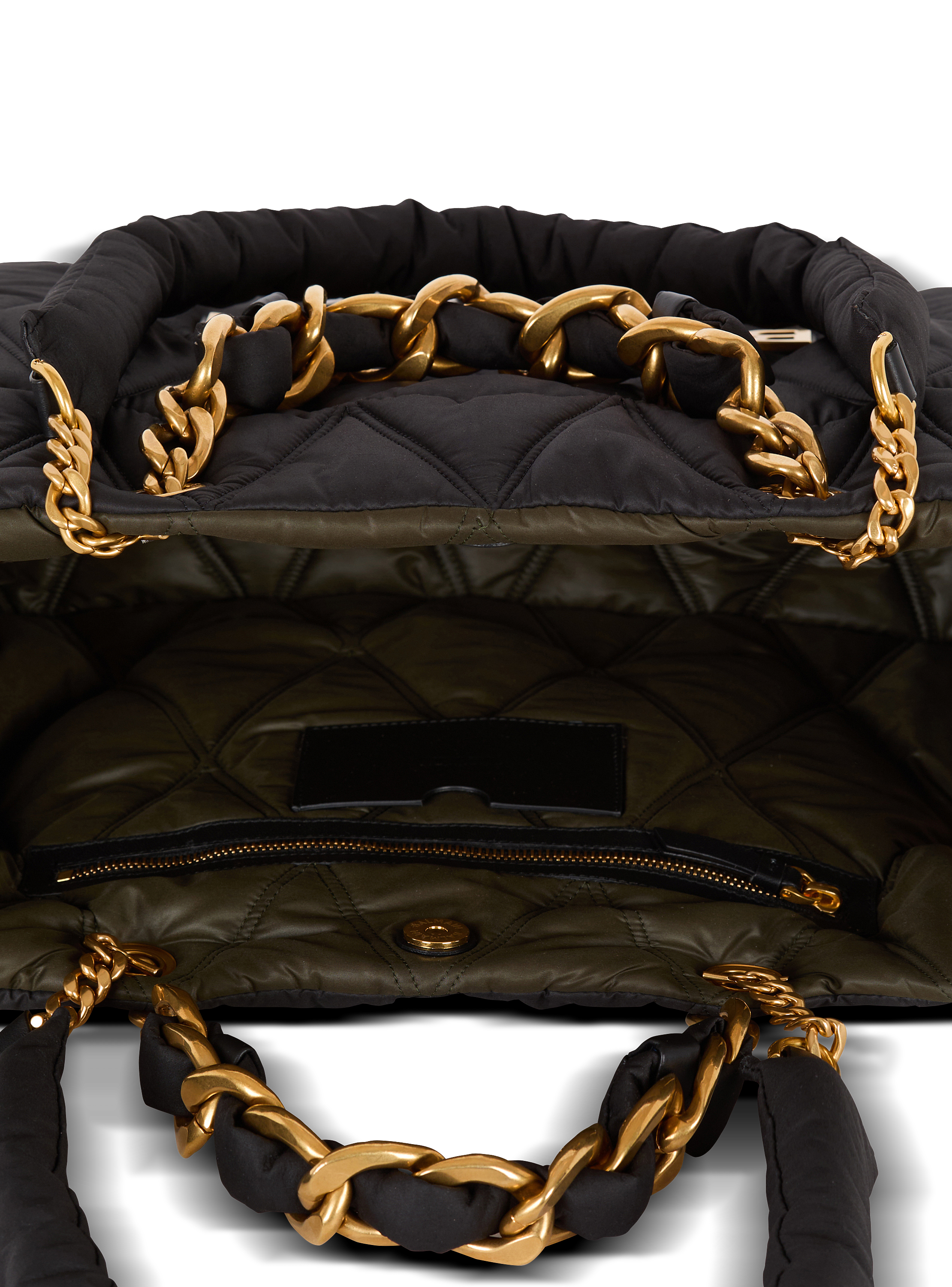 Balmain☆VIP価格 スモール 1945 ソフト トートバッグ 1945 Soft tote bag in diamond-quilted nylon - Men | BALMAIN