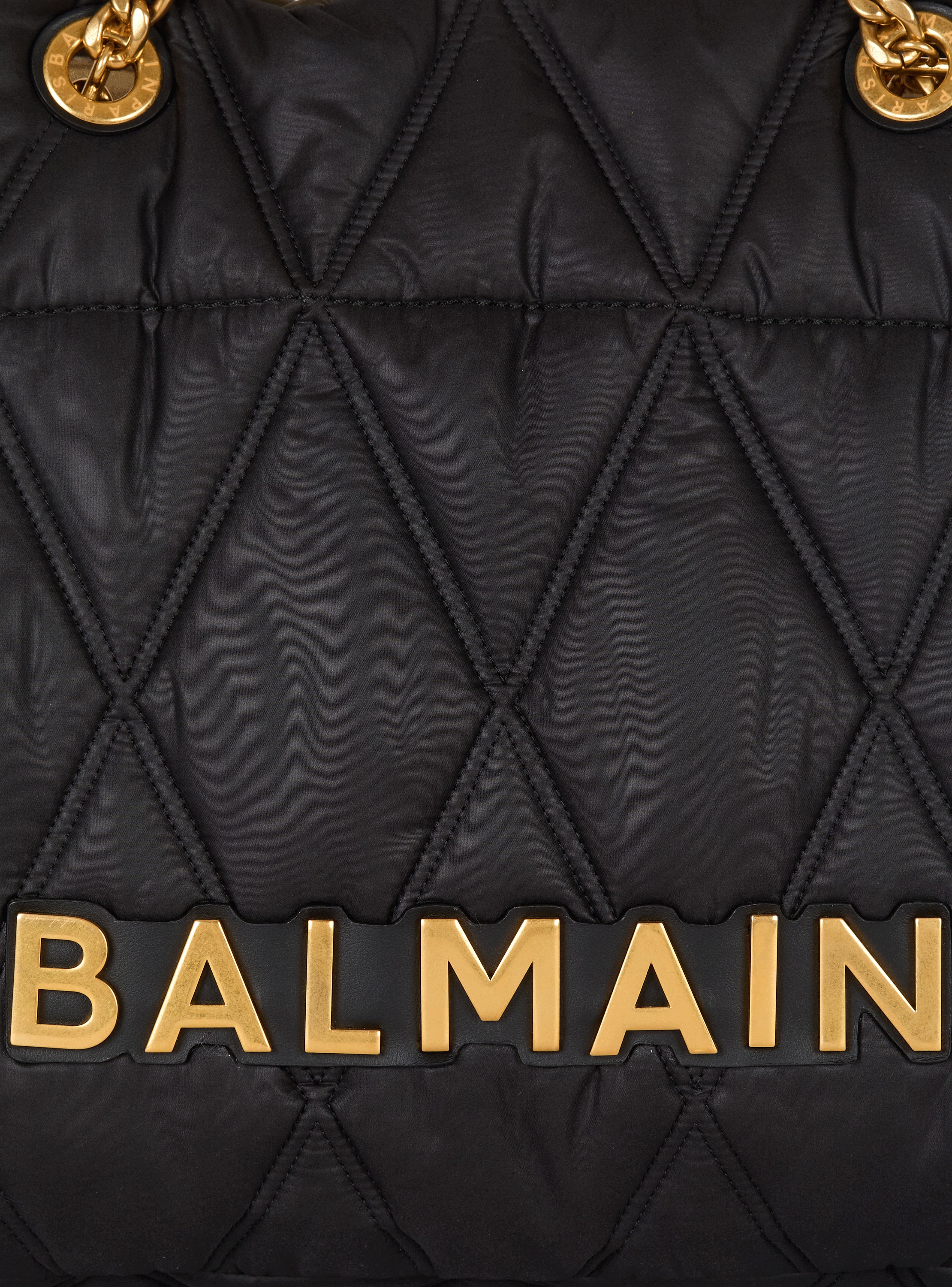 1945 Soft tote bag in diamond-quilted nylon - Men | BALMAIN