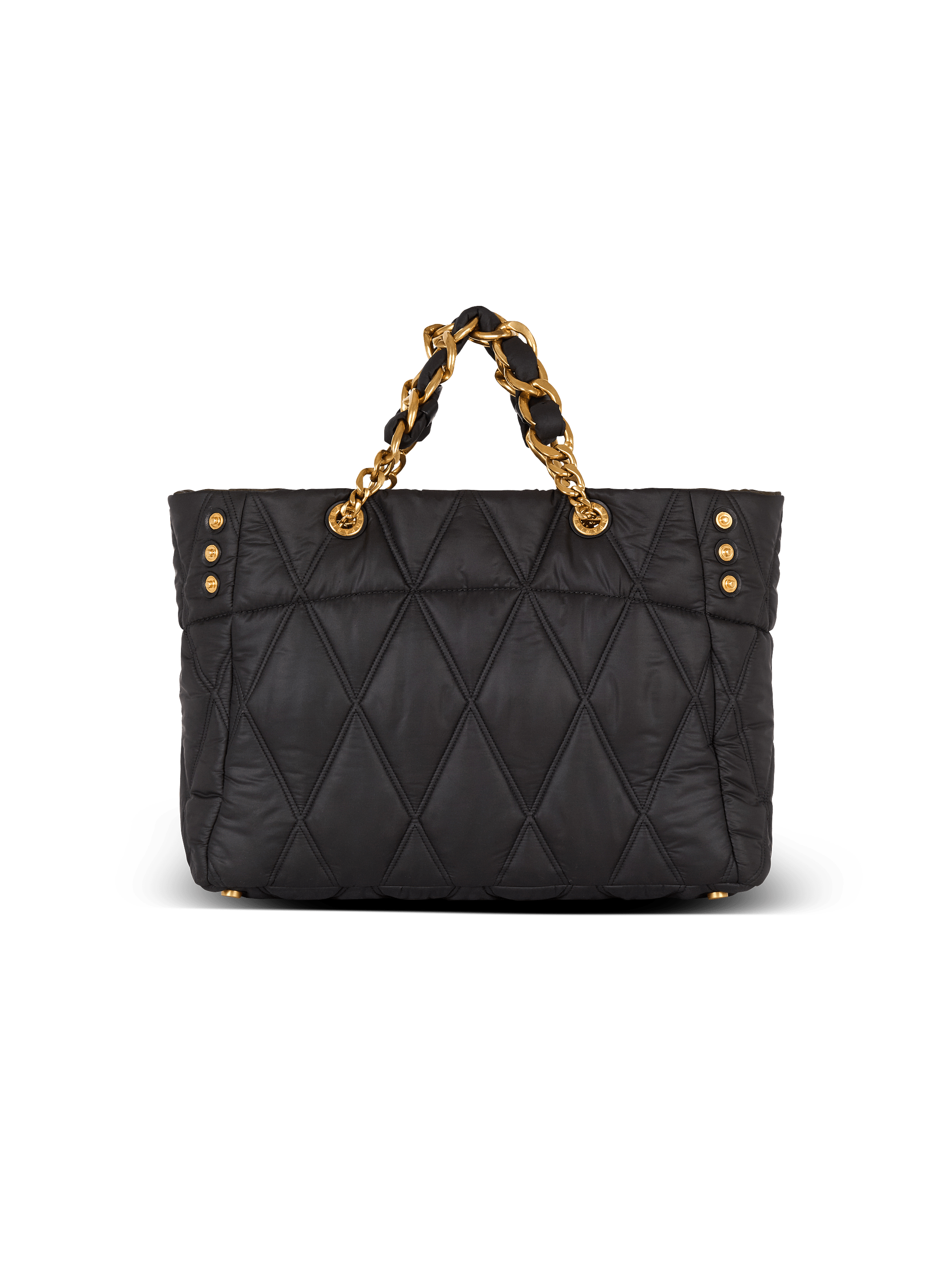 1945 Soft tote bag in diamond-quilted nylon - Men | BALMAIN
