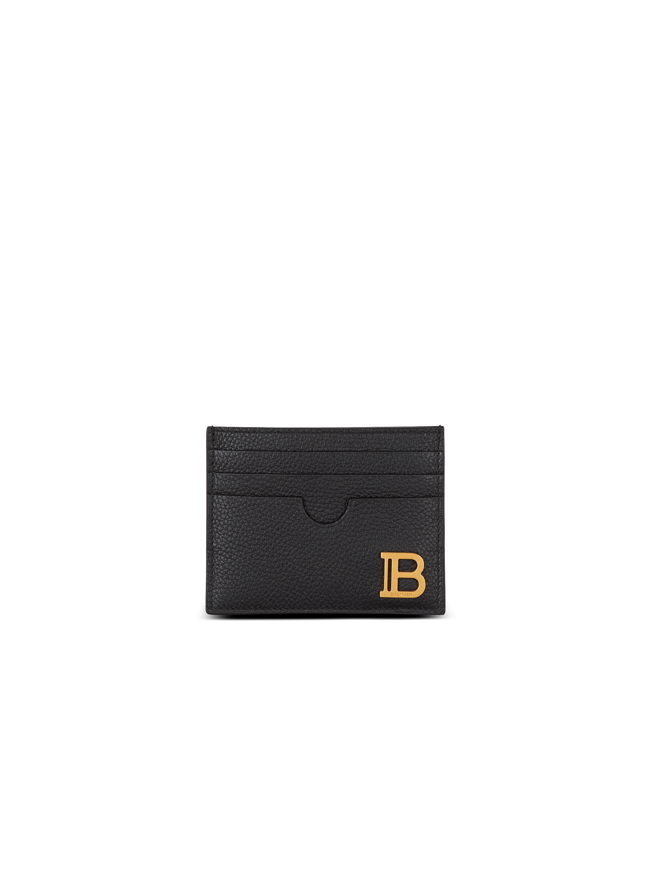 B-Buzz card holder-grained calfskin