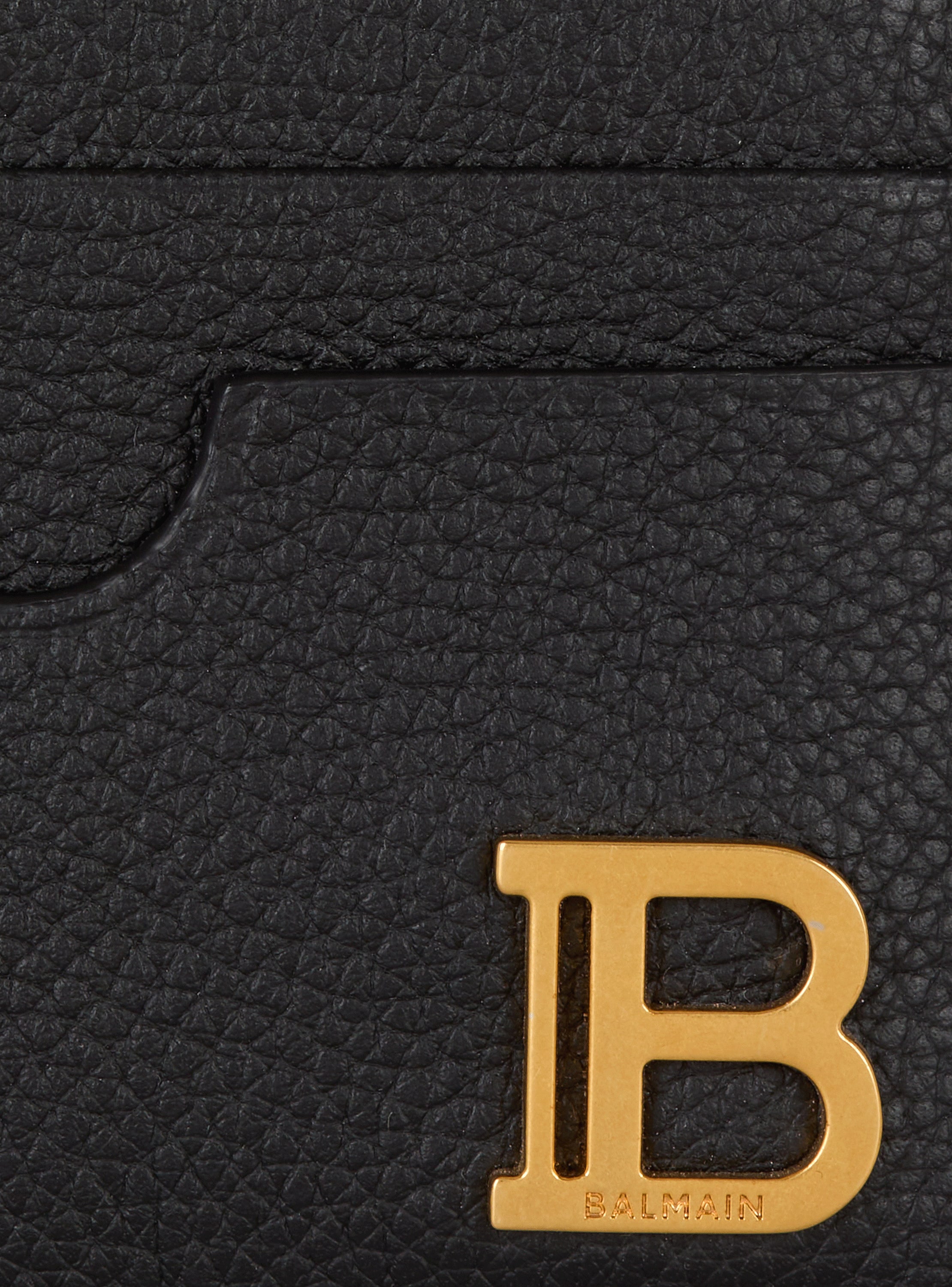 B-Buzz card holder-grained calfskin