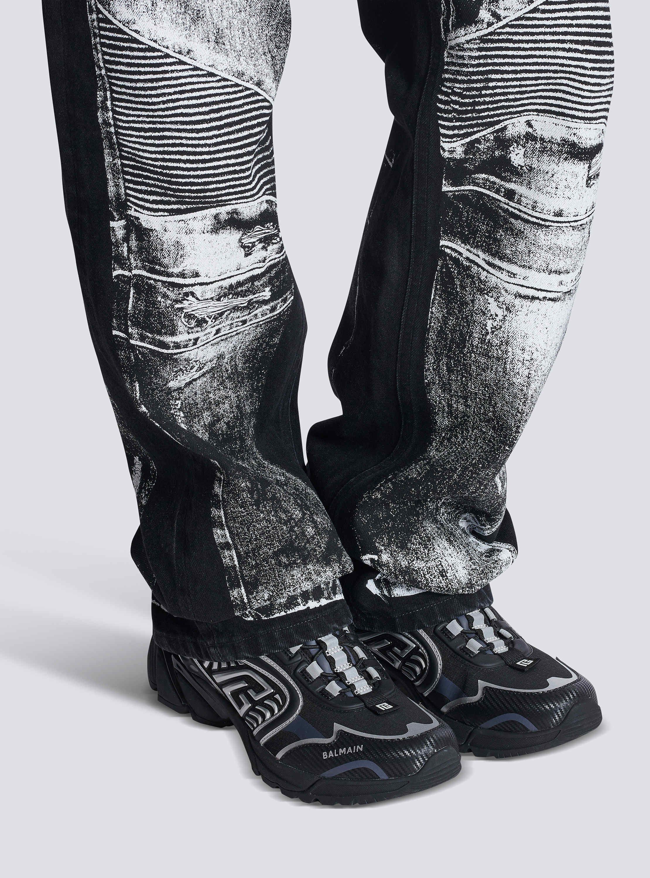 スニーカー BALMAIN SS25 'Cosmic Dust' sneakers (EM1VI357LSGZ EAC) Cosmic Dust trainers in technical materials - Men | BALMAIN