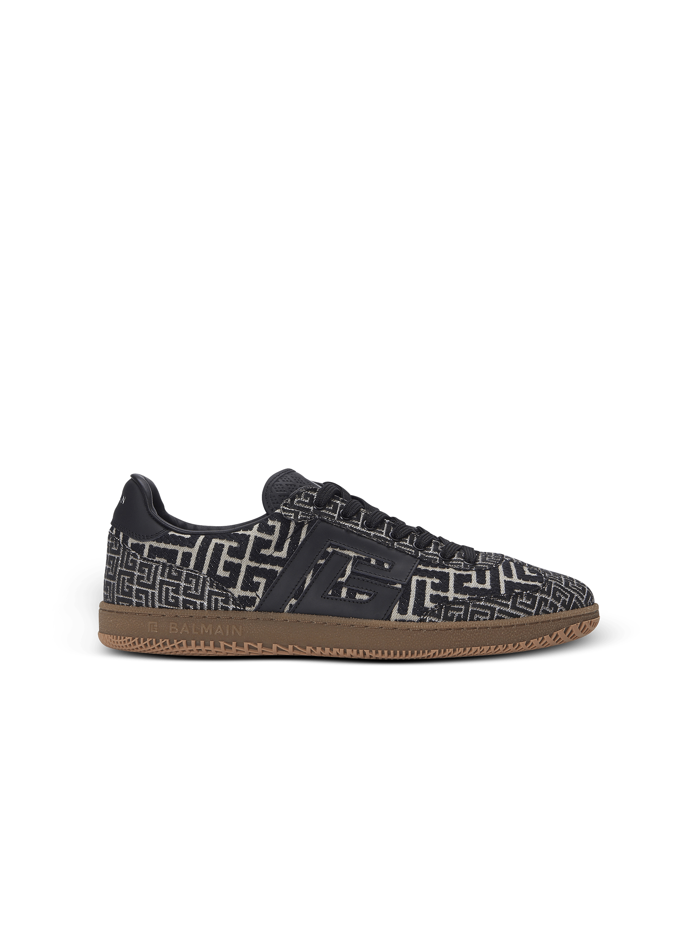 Balmain Swan trainers in PB Labyrinth jacquard