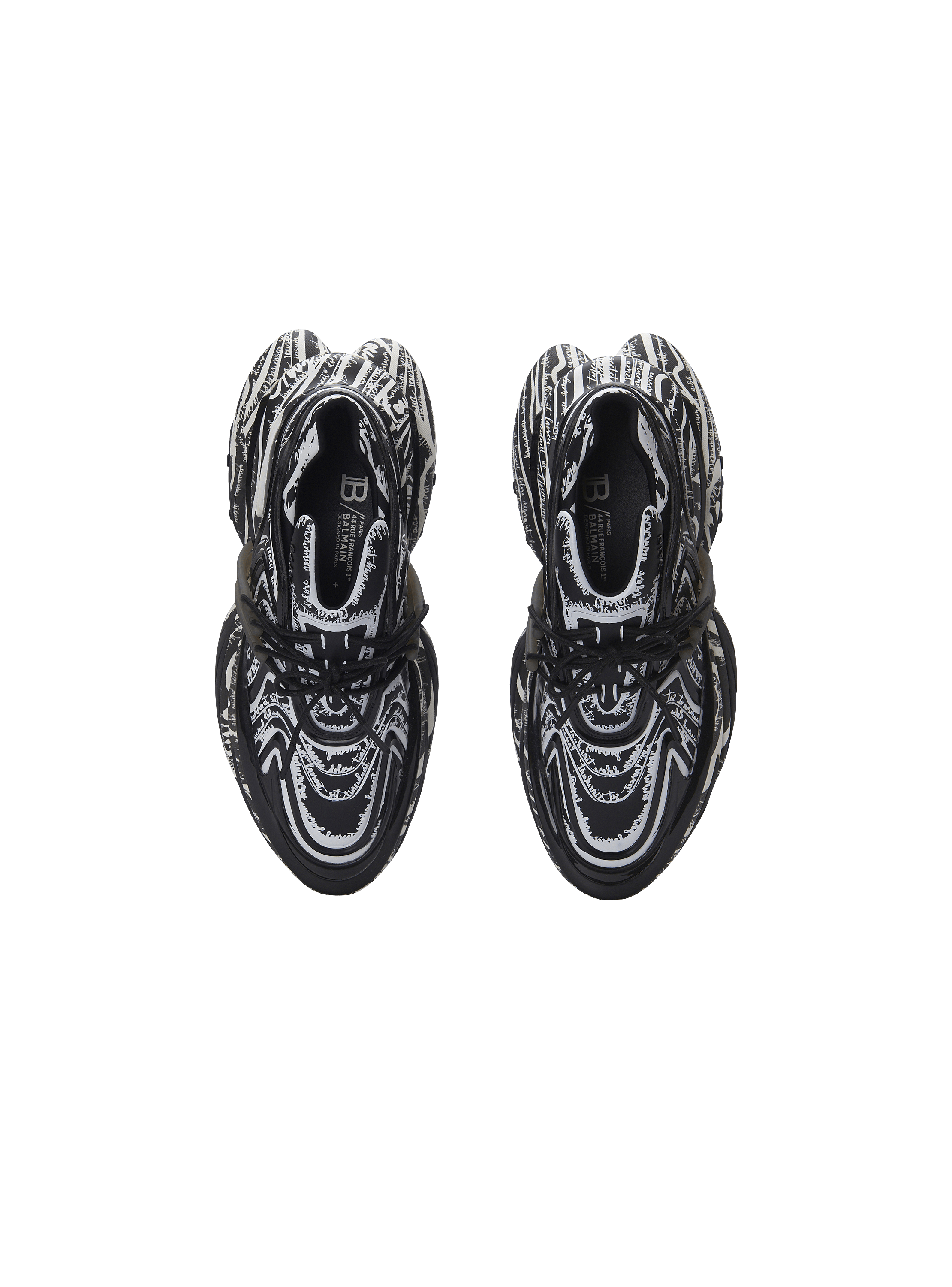 Balmain Unicorn Wave ラブレター プリント スニーカー Unicorn Wave trainers with 