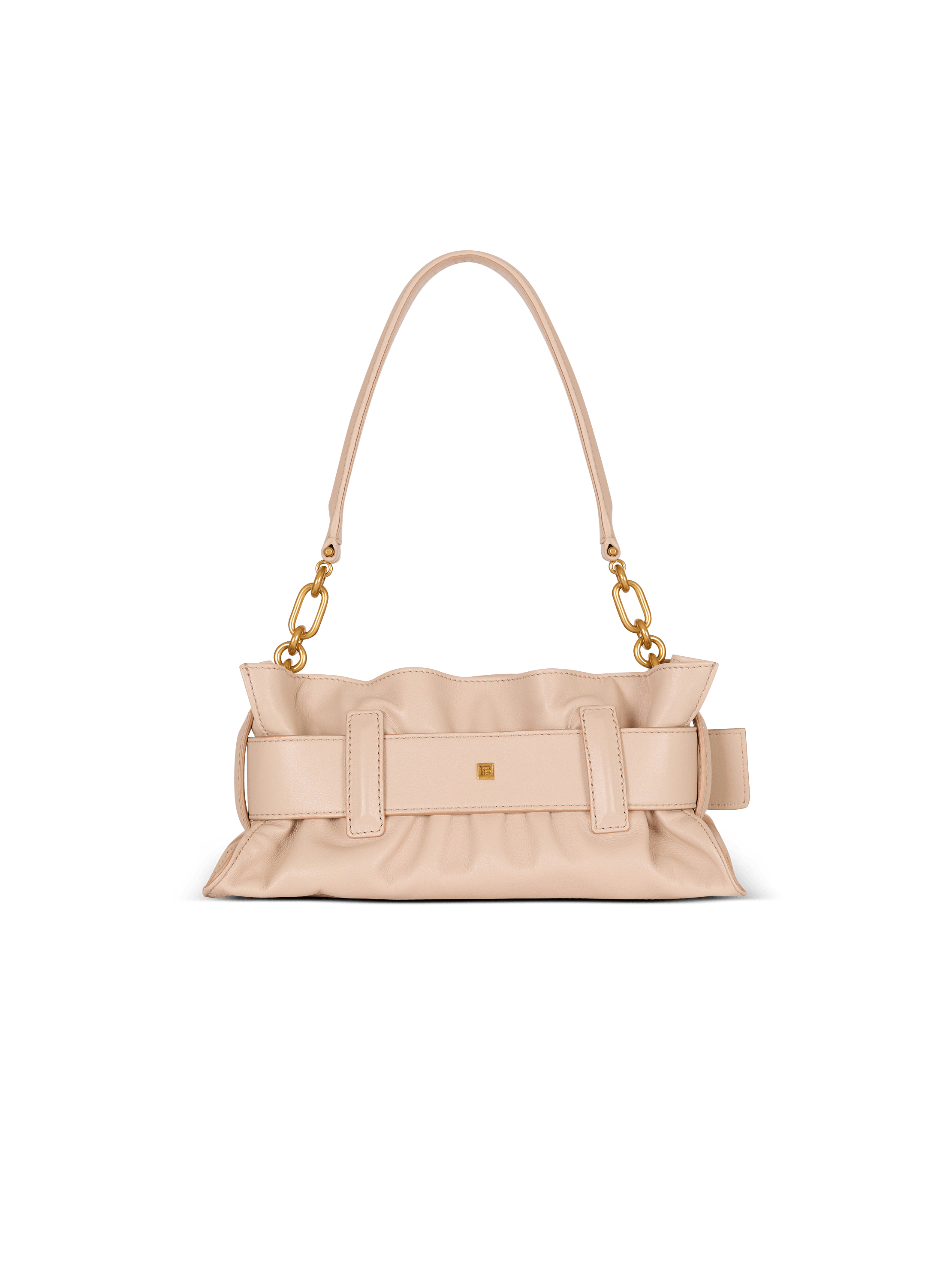 【関税＆送料込み】Balmain Anthem Mini Bag Mini Anthem bag in leather black black - Women | BALMAIN