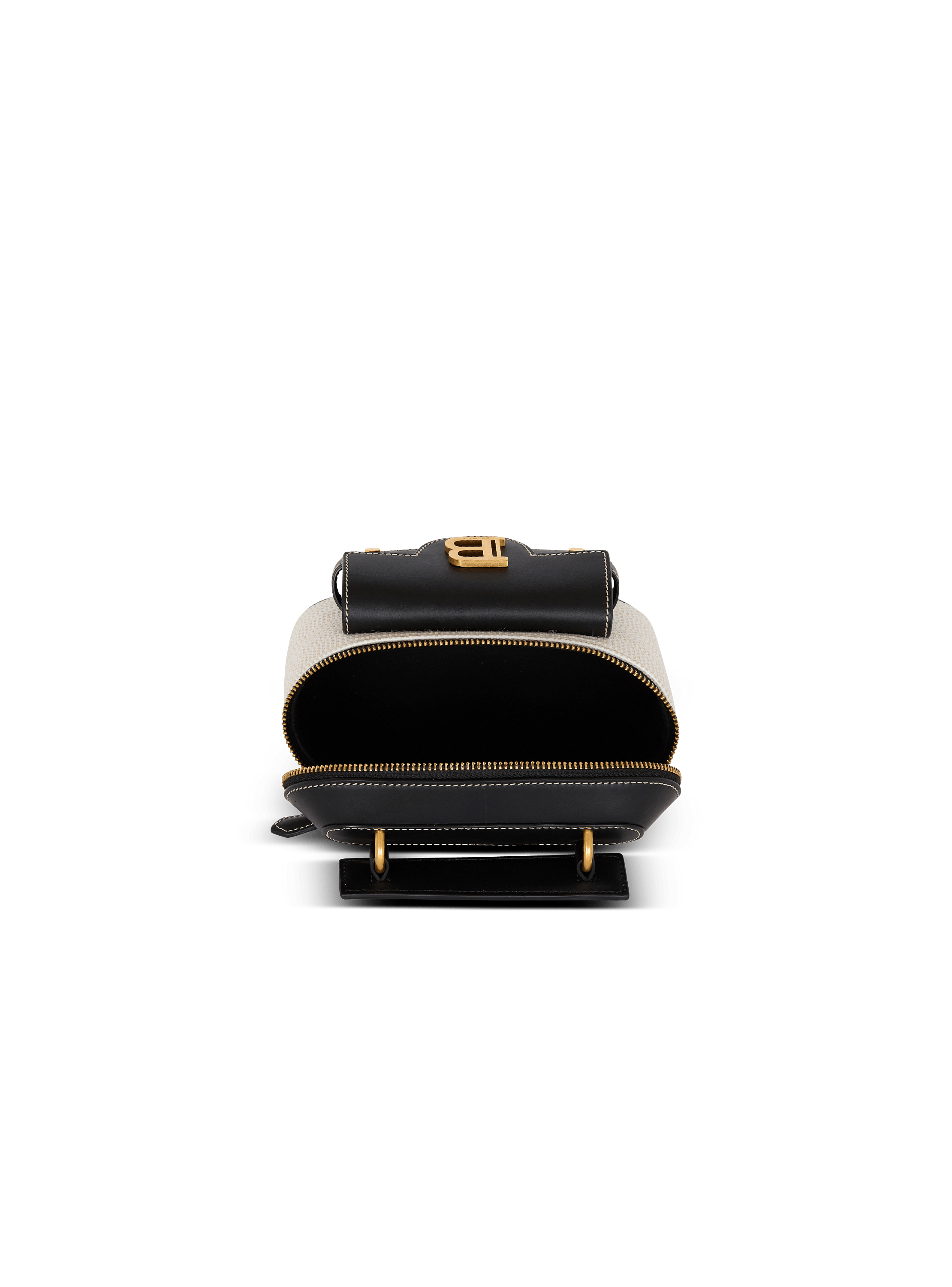 B-Buzz vanity-raffia & calfskin