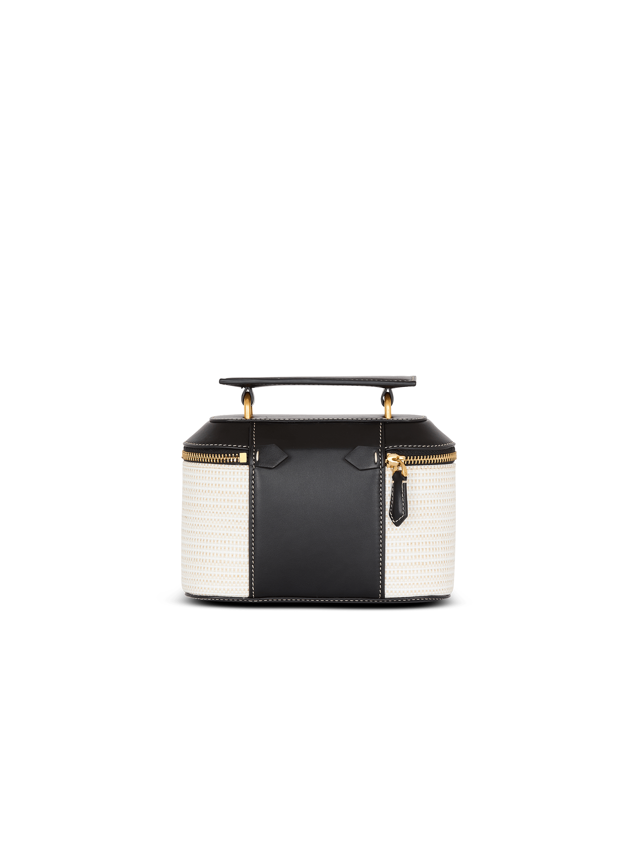 B-Buzz vanity-raffia & calfskin