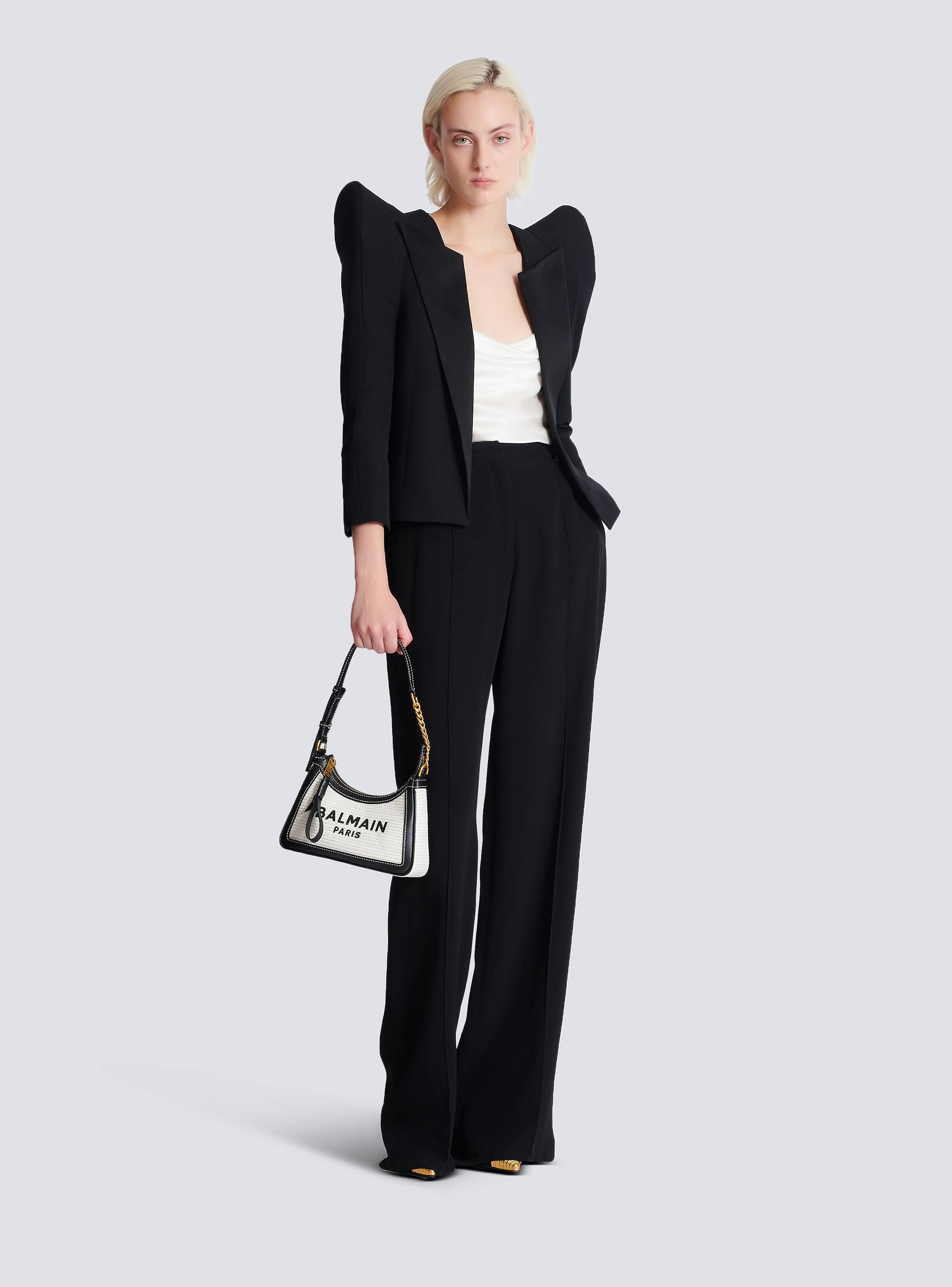 Raffia B-Army Shoulder bag