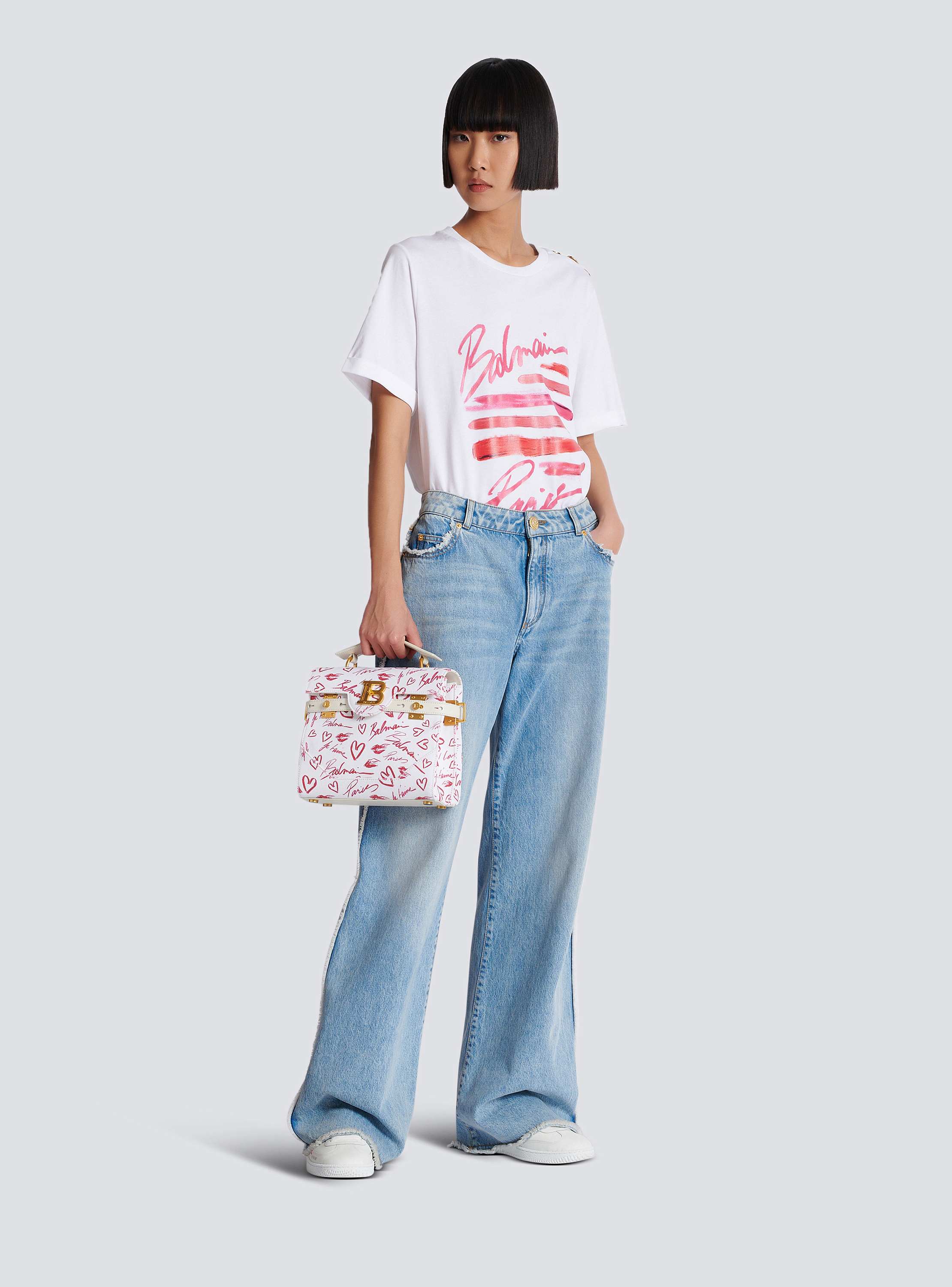 B-Buzz 23 bag in Lipstick print canvas