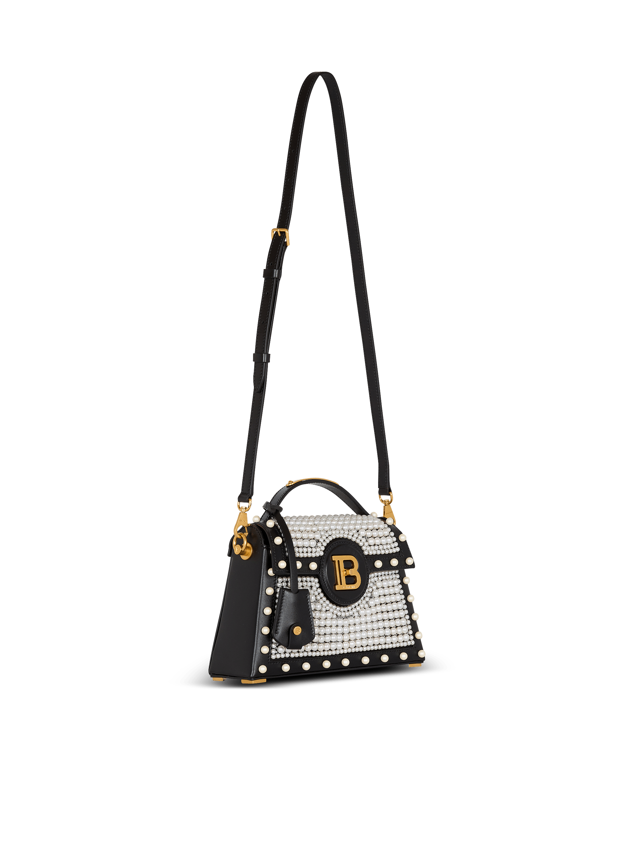 【BALMAIN】B-Buzz Dynasty スモールレザーショルダーバッグ B-Buzz Dynasty Small leather bag - Women | BALMAIN
