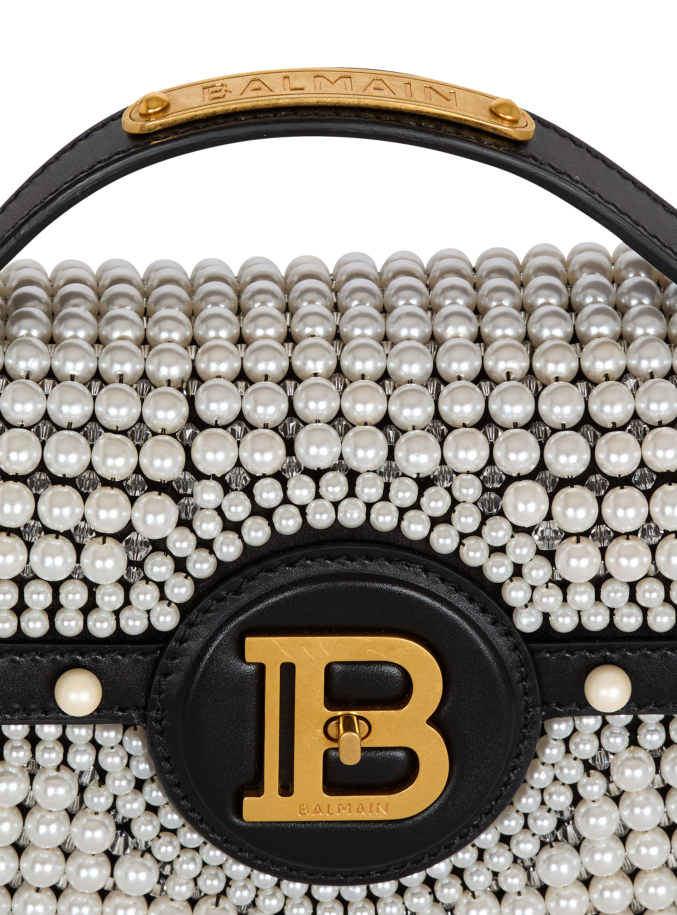 B-Buzz Dynasty bag in leather and embroidered satin - Women