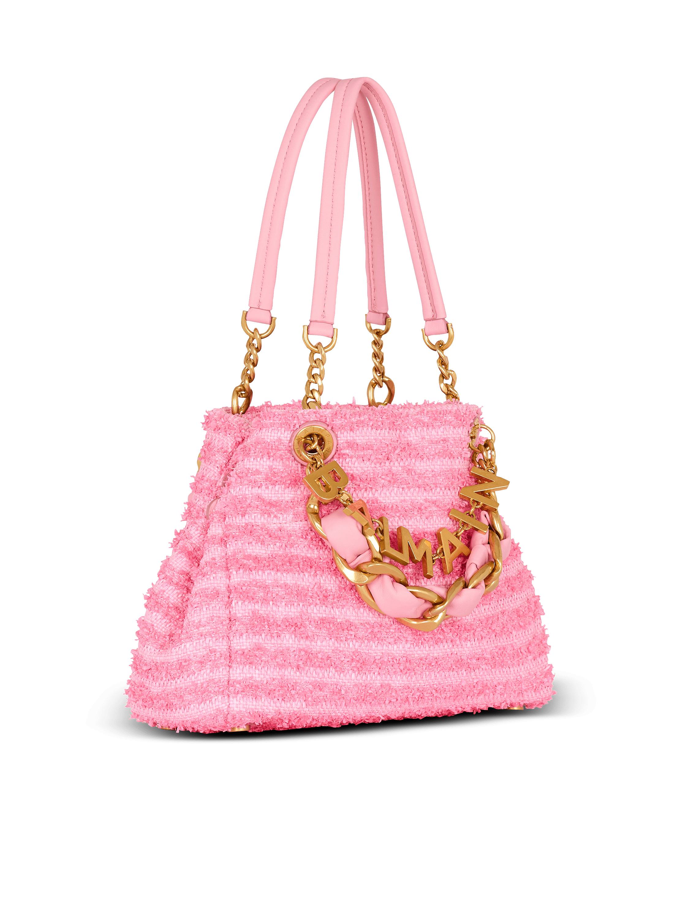 1945 Soft tote in tweed-effect raffia