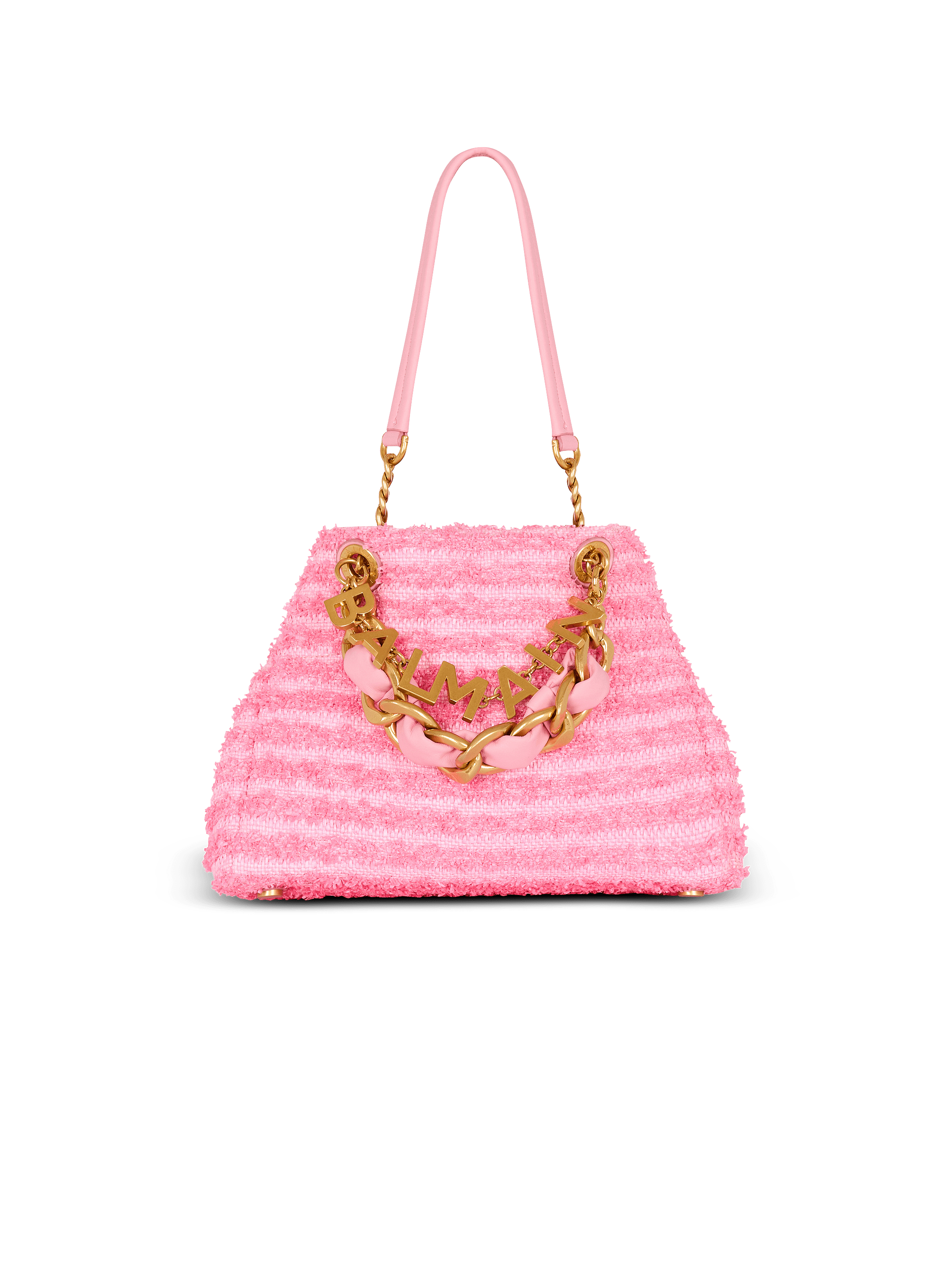 1945 Soft tote in tweed-effect raffia