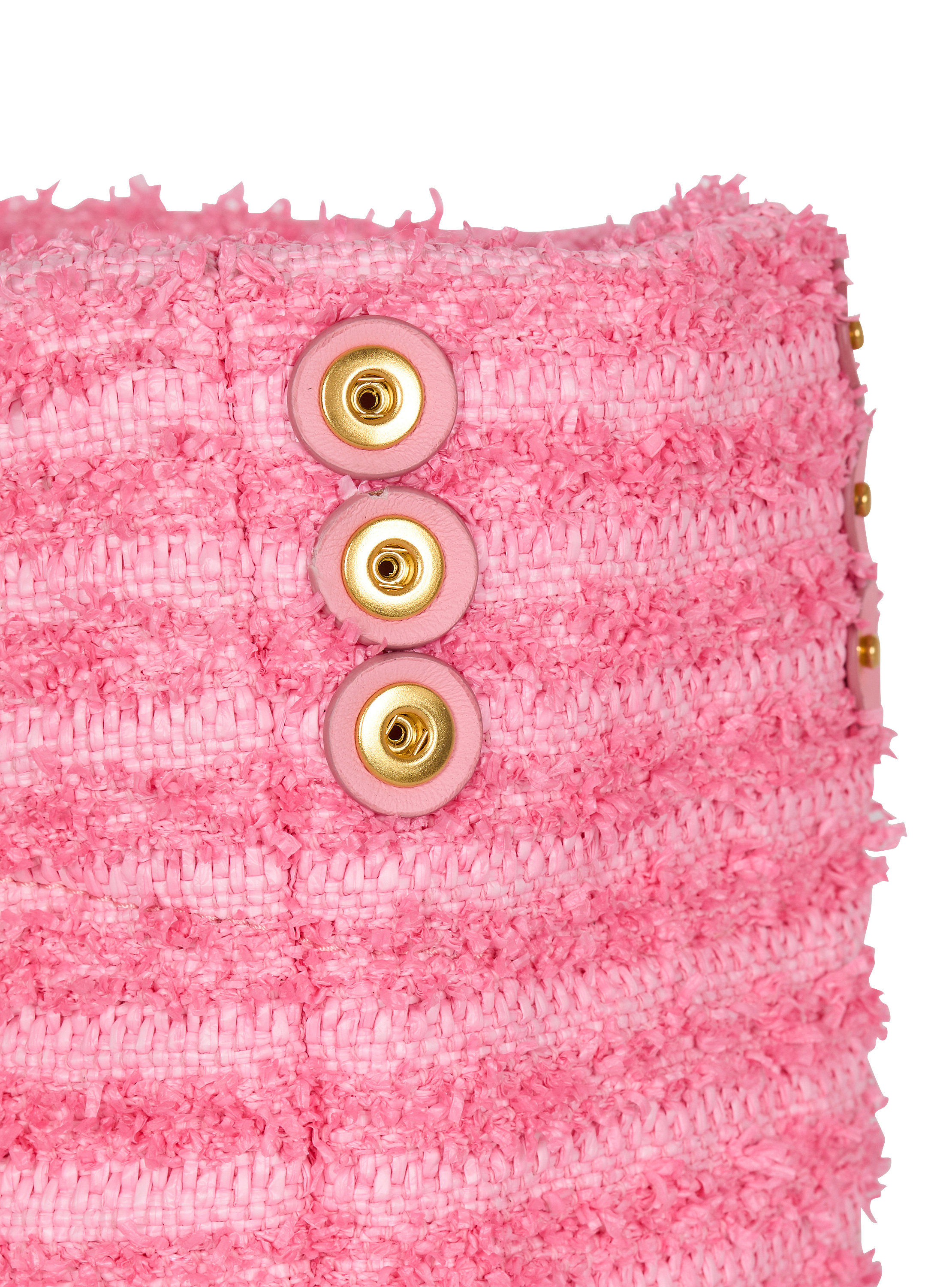 1945 Soft tote in tweed-effect raffia