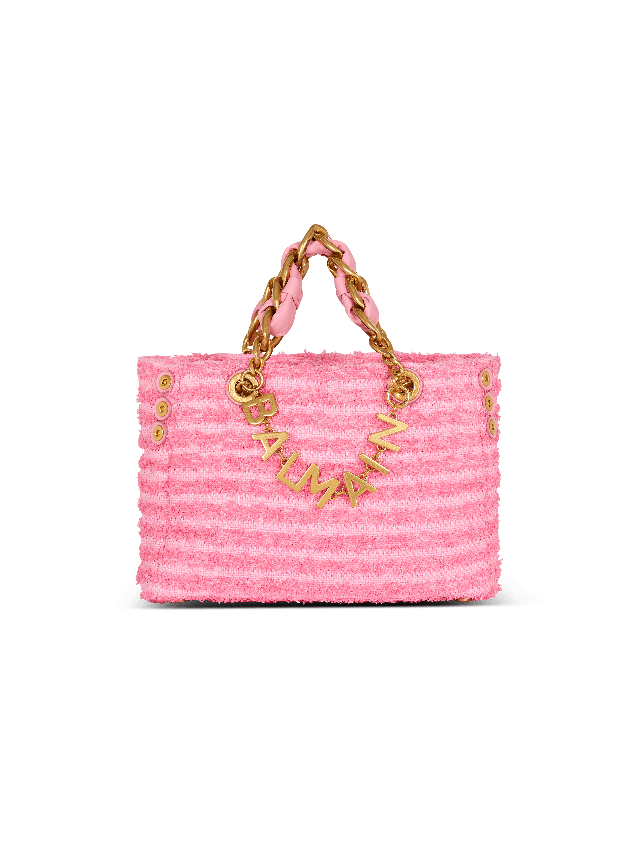 1945 Soft tote in tweed-effect raffia