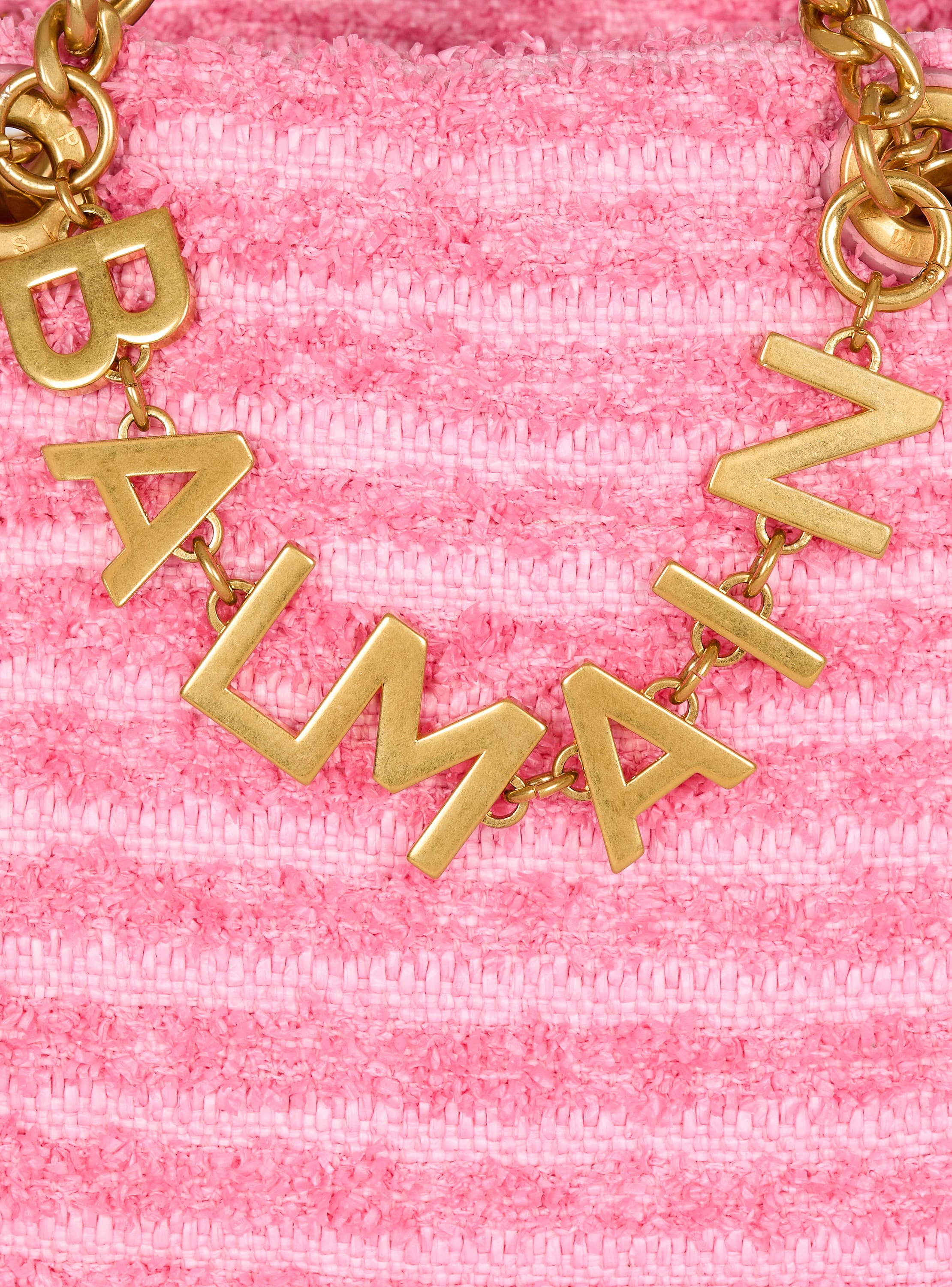 1945 Soft tote in tweed-effect raffia