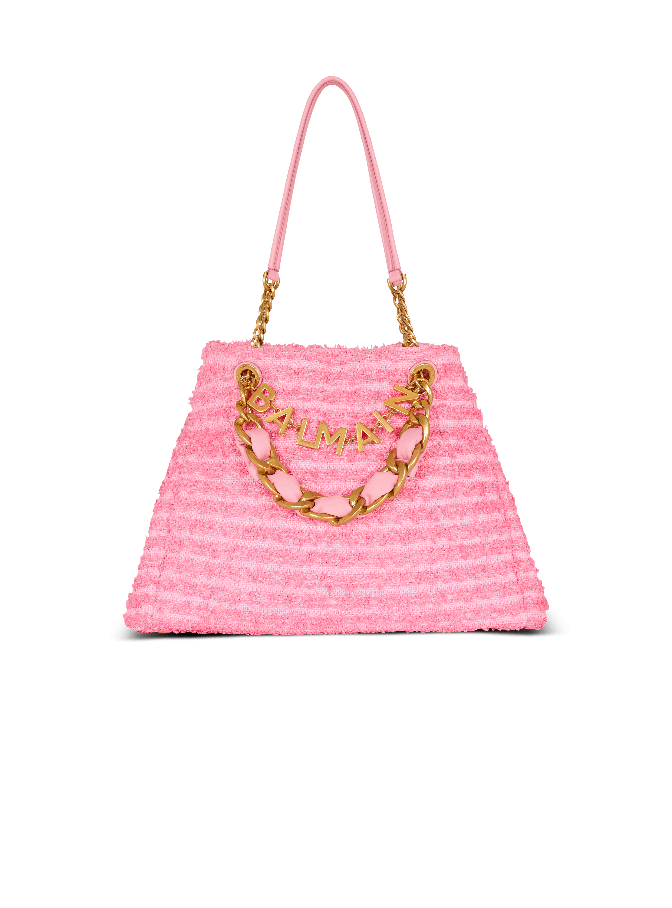 1945 Soft tote in tweed-effect raffia