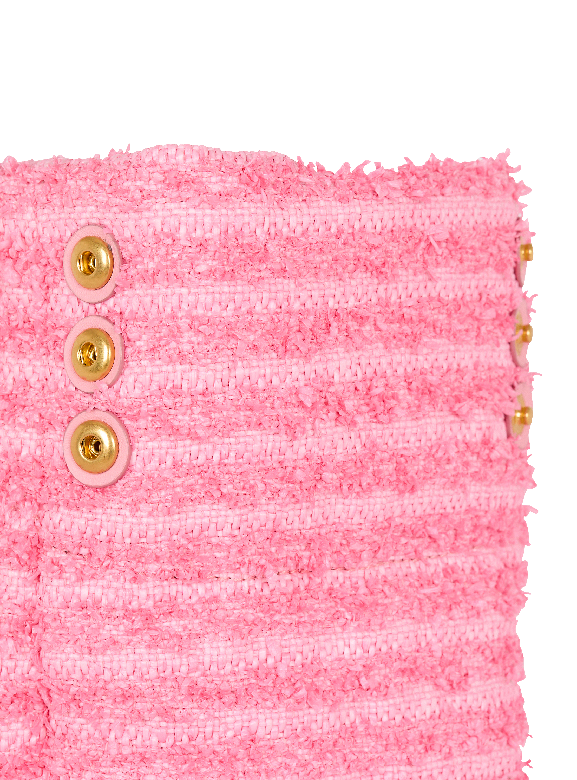 1945 Soft tote in tweed-effect raffia