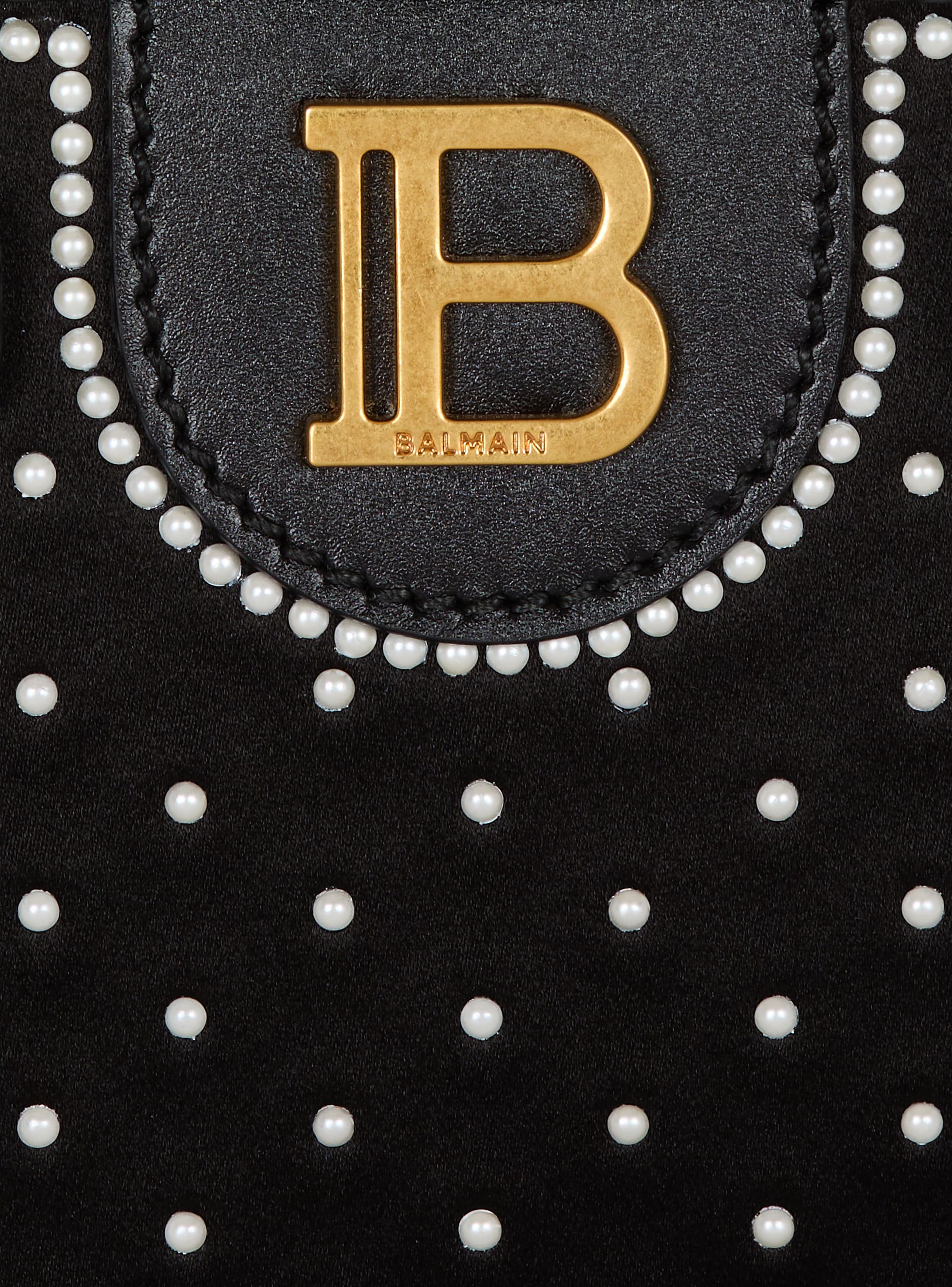 B-Buzz small top handle-pearl embroidered satin