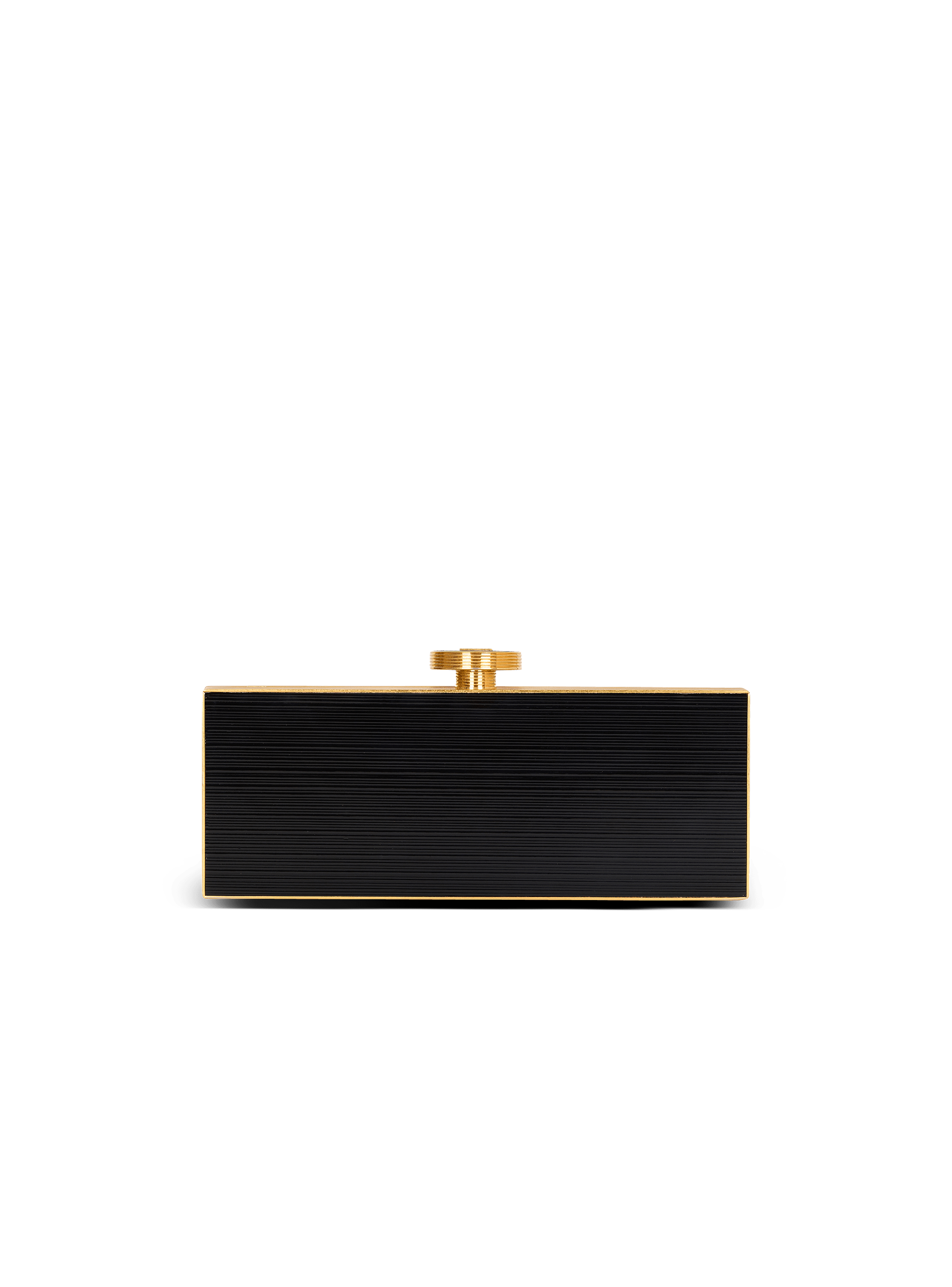 Pochette Make-up aus Messing und Leder 