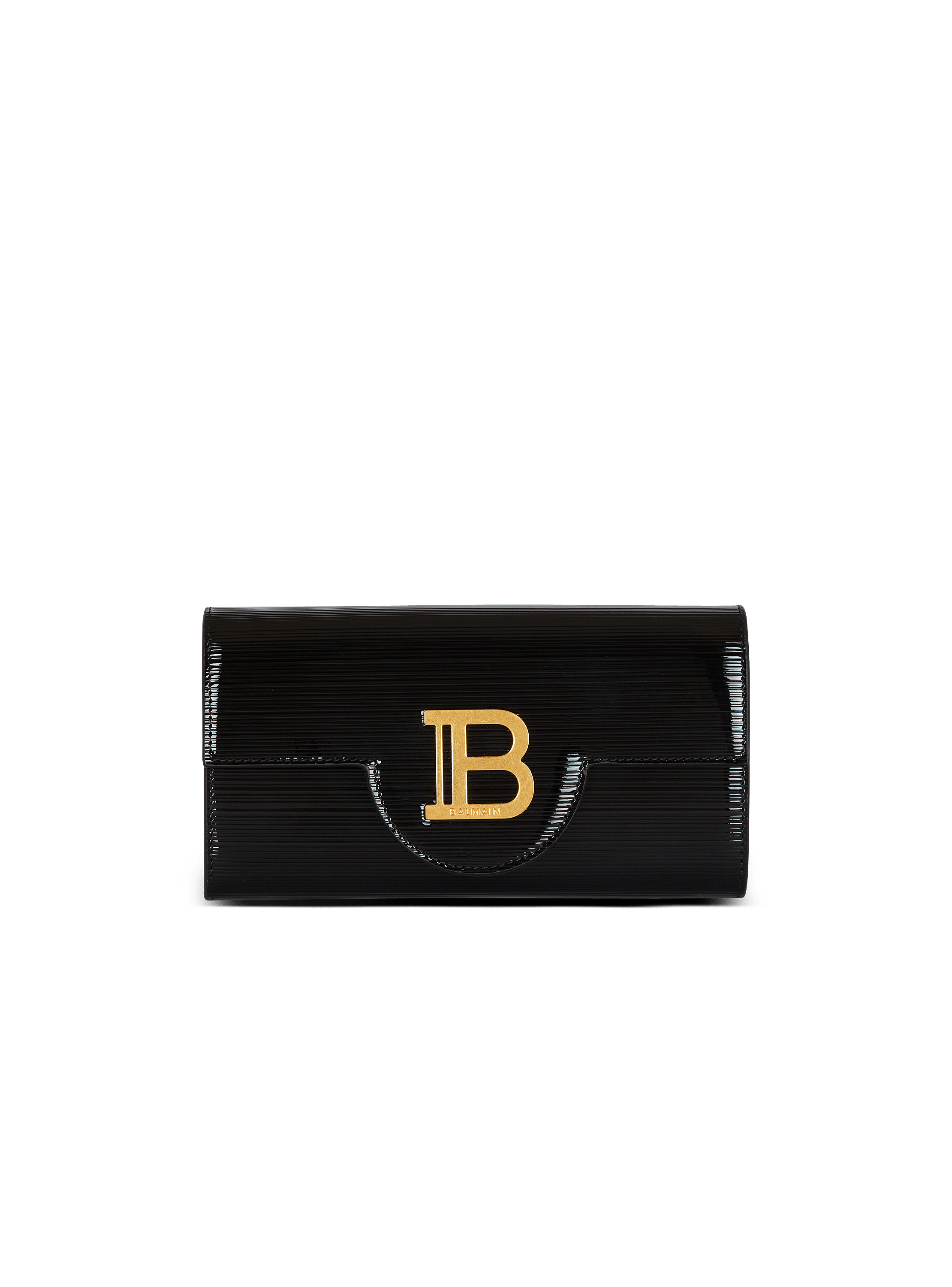 B-Buzz 横纹漆皮小牛皮钱包