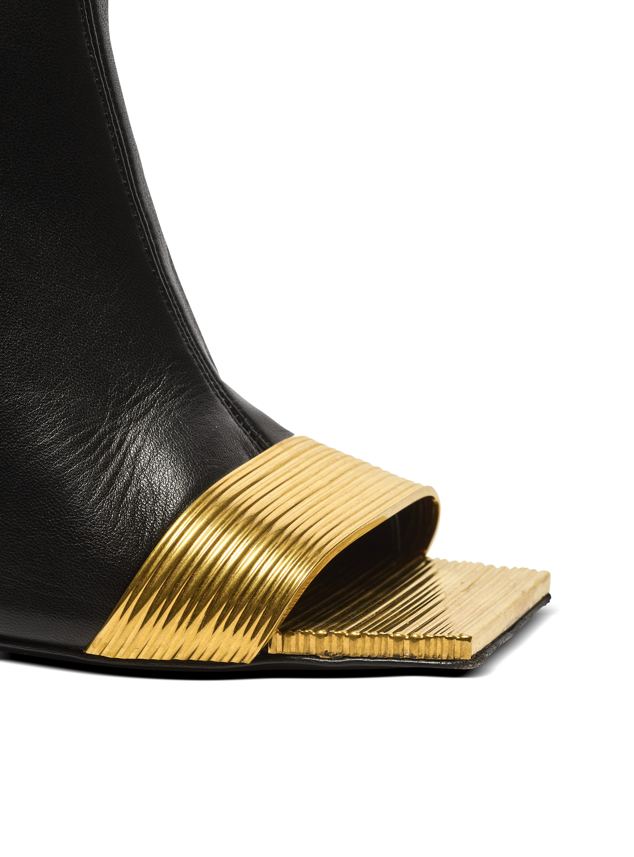 Lipstick lambskin thigh-high boots