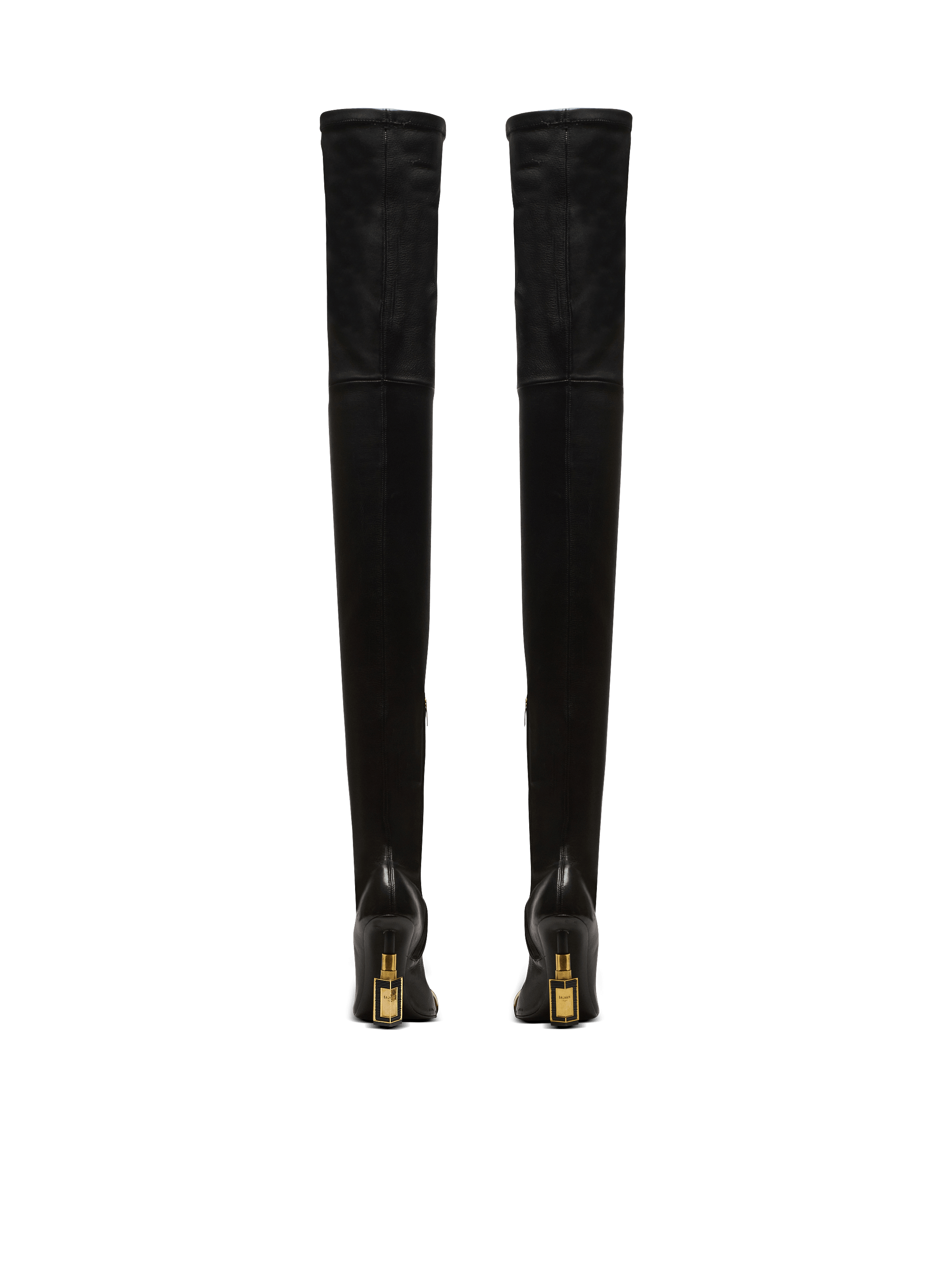 Lipstick lambskin thigh-high boots