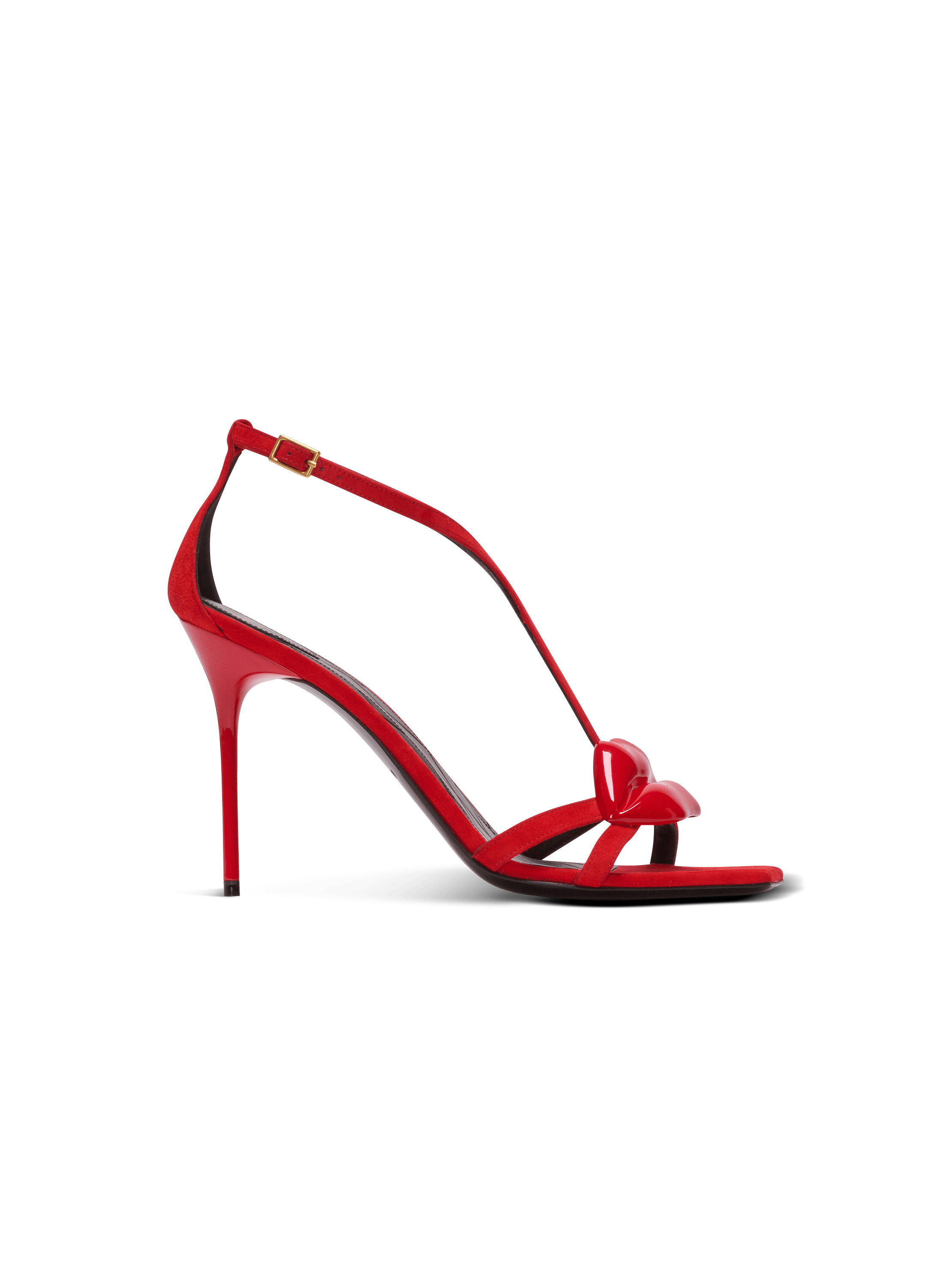 Suede Lips sandals