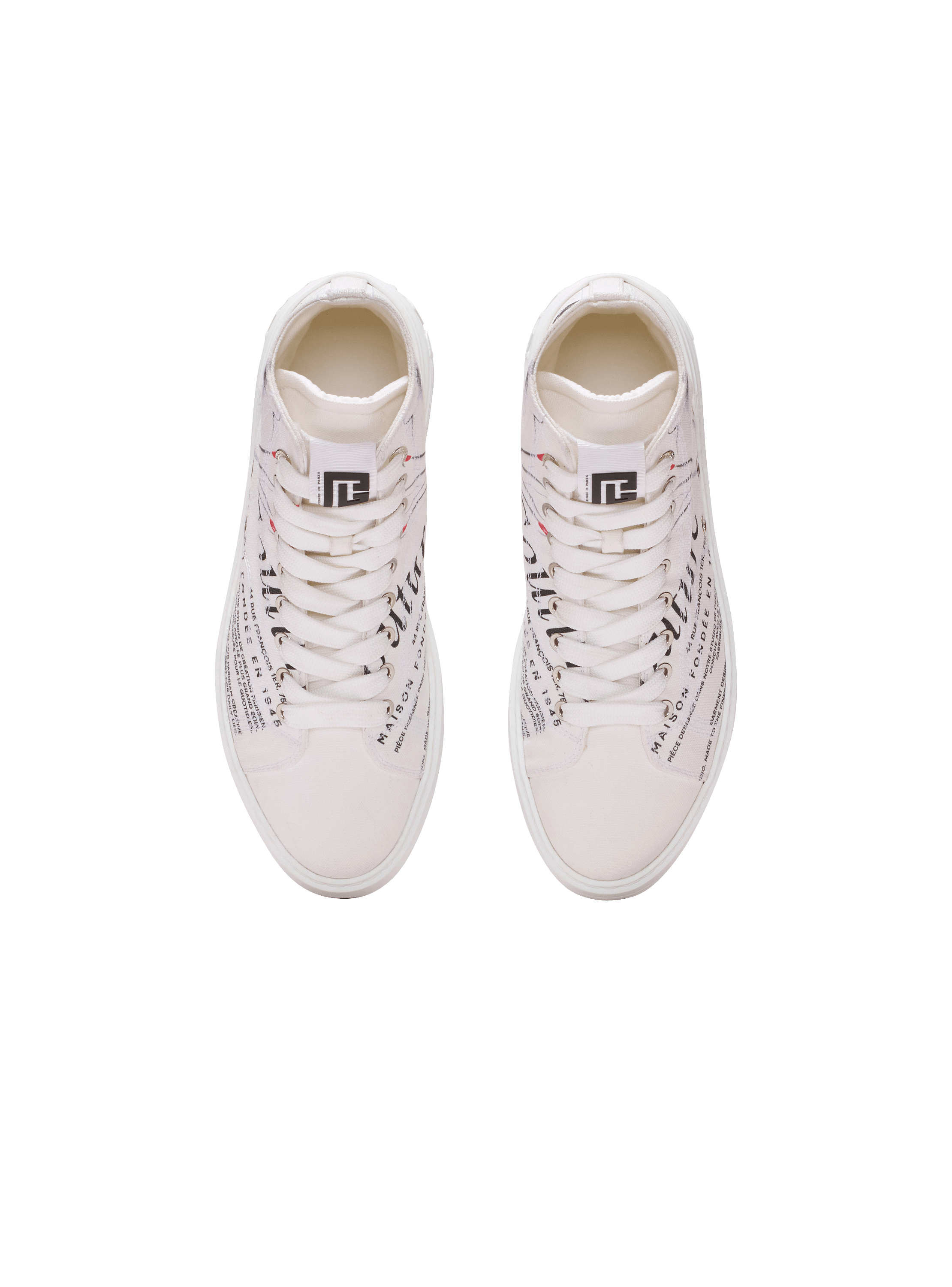 【関税＆送料込み】Balmain \"B-Court\" Sneakers B-Court trainers in calfskin - Men | BALMAIN