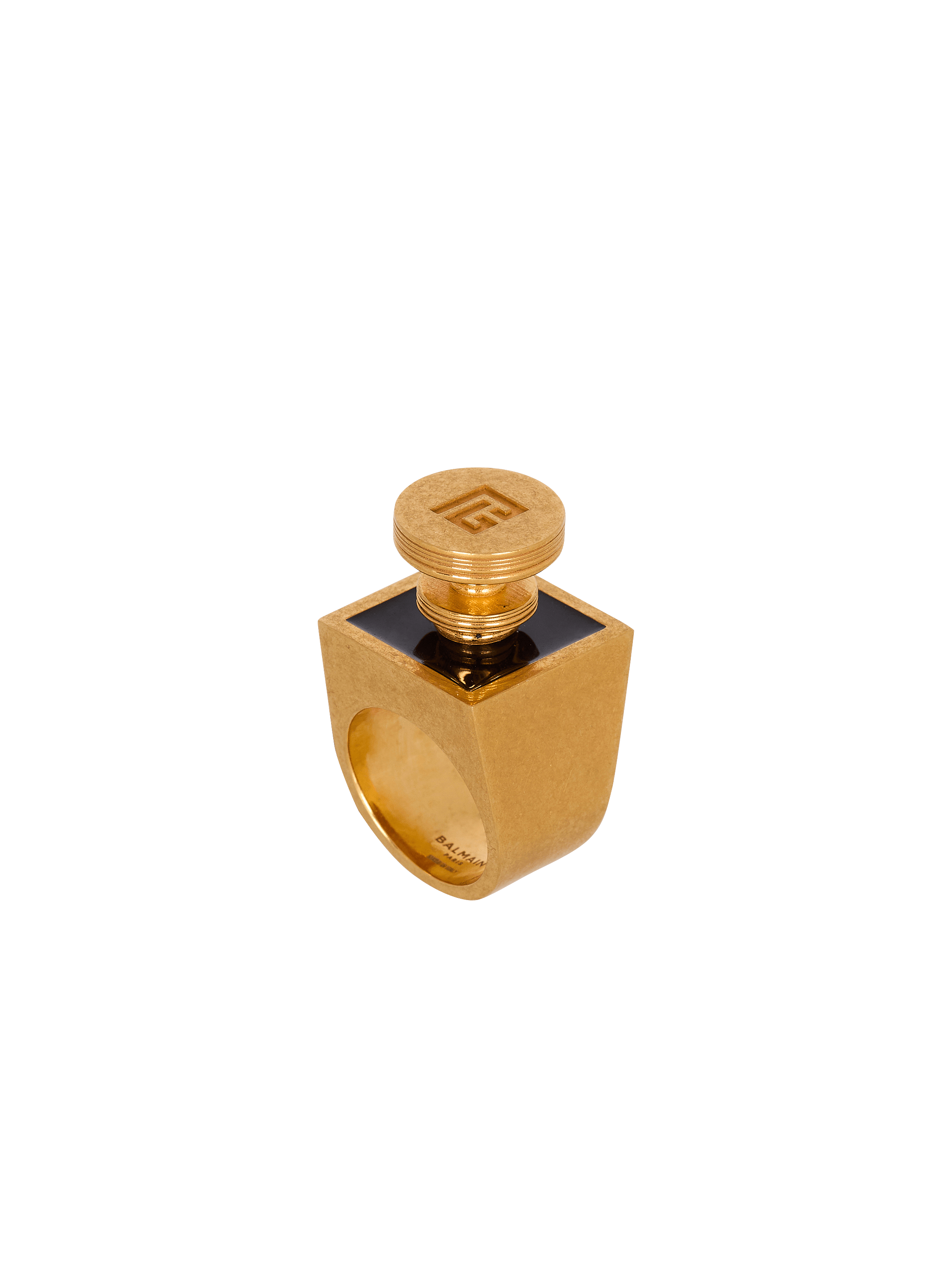【関税込み】Balmain ゴールド Brass Perfume イヤリング Gold Brass Perfume Hoop Earrings by Balmain on Sale
