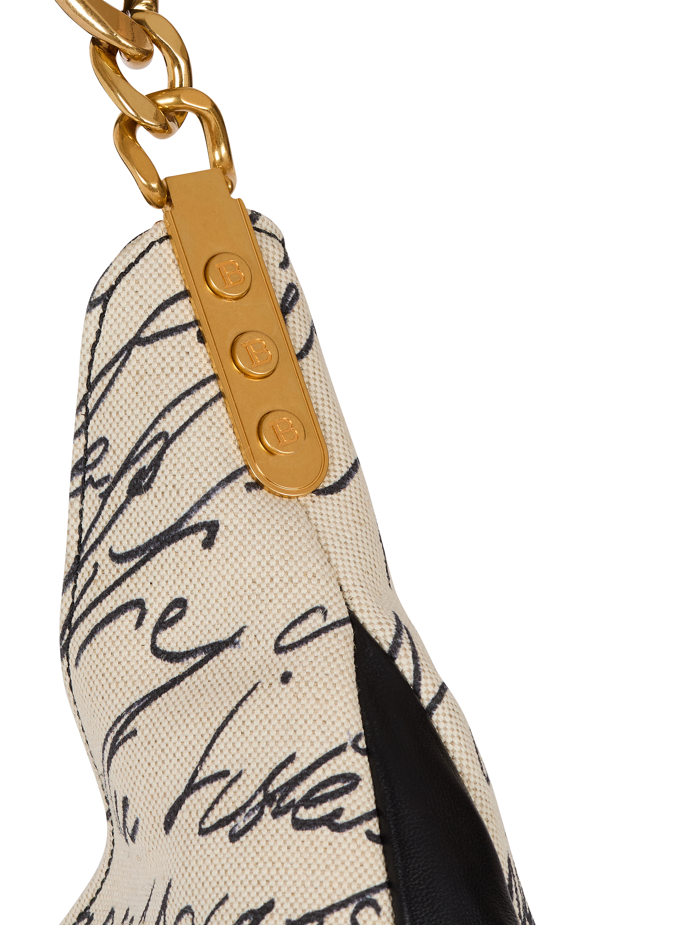 Large 1945 Soft Hobo tote bag in printed canvas beige