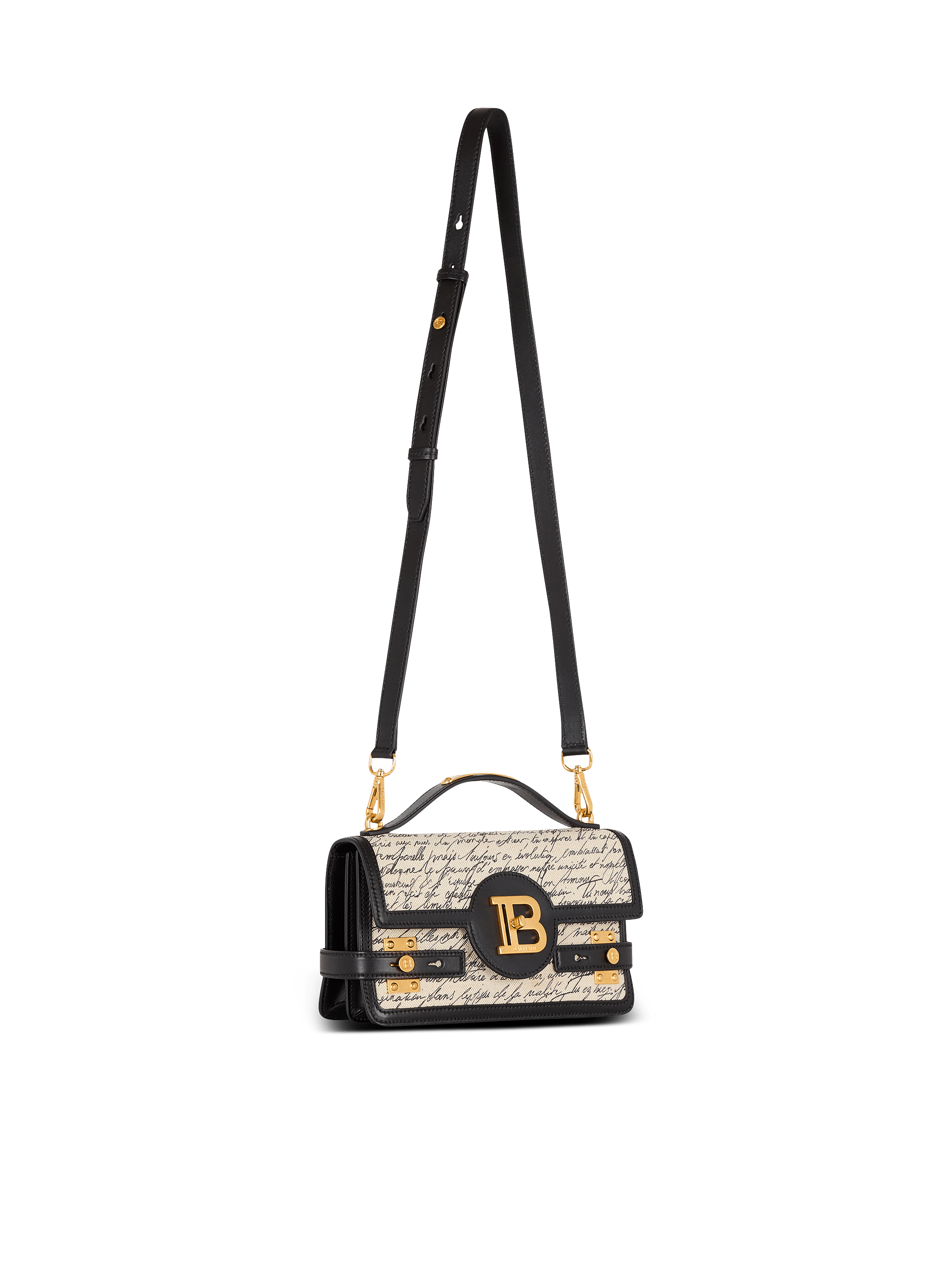 B-Buzz Shoulder 24 printed canvas bag - Women | BALMAIN
