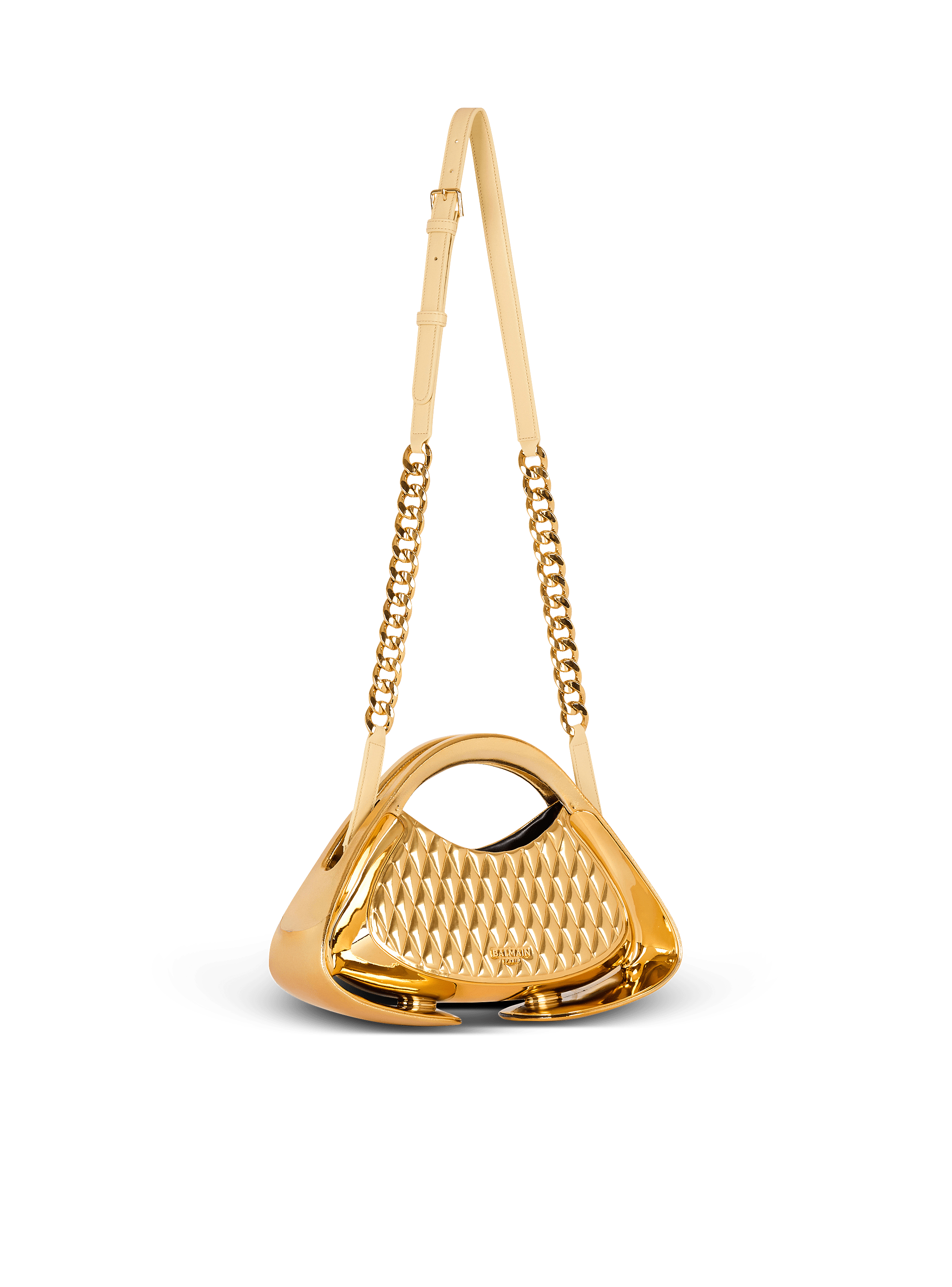 Quilted medium Jolie Madame bag gold - Women | BALMAIN