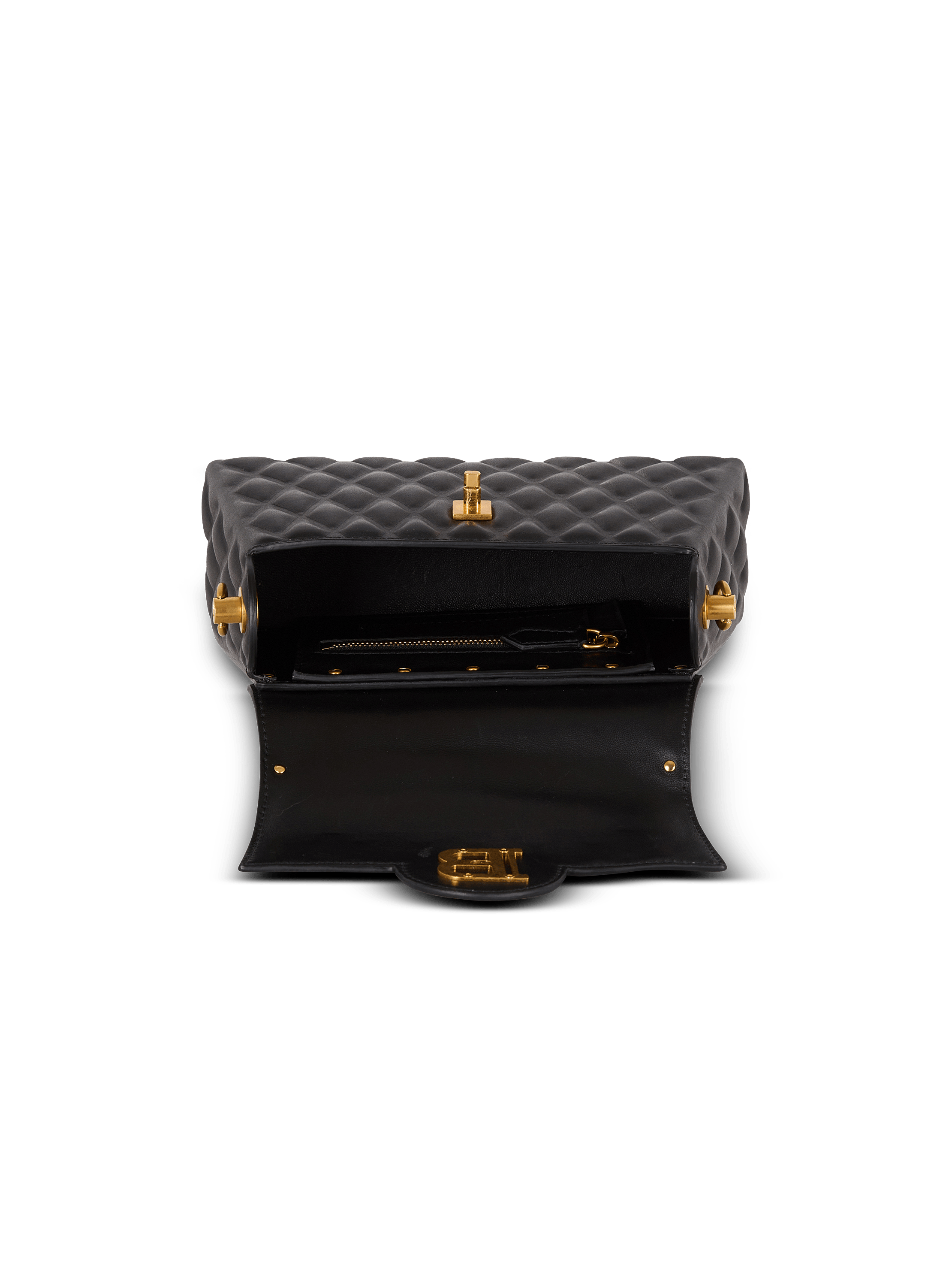 BALMAIN Bハスタイナスティハック EN1DB935LHLB 0PA B-Buzz Dynasty bag in quilted calfskin - Women | BALMAIN