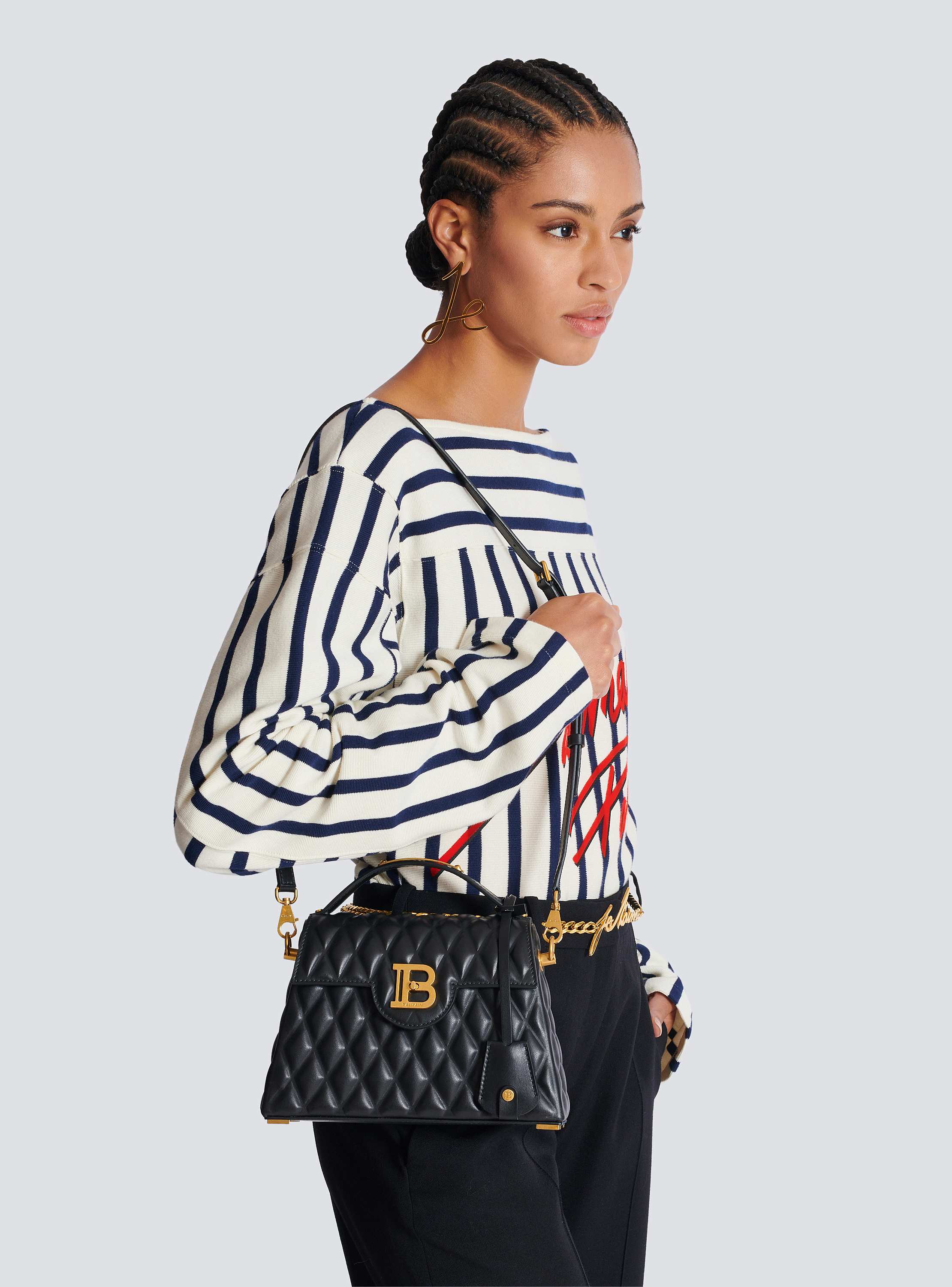 B-Buzz Dynasty bag in quilted calfskin black - Women | BALMAIN