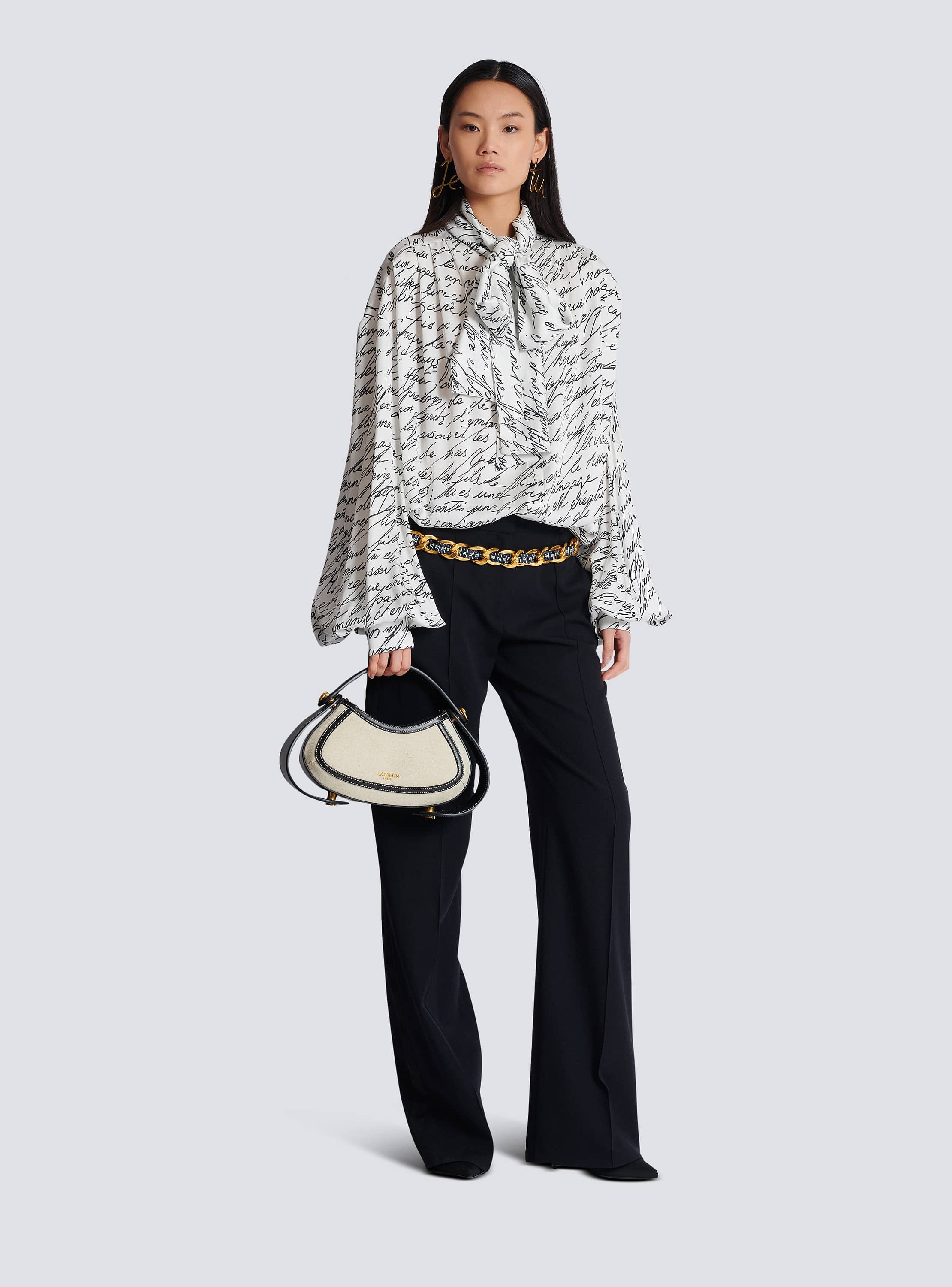 Medium Jolie Madame bag in canvas and leather beige beige